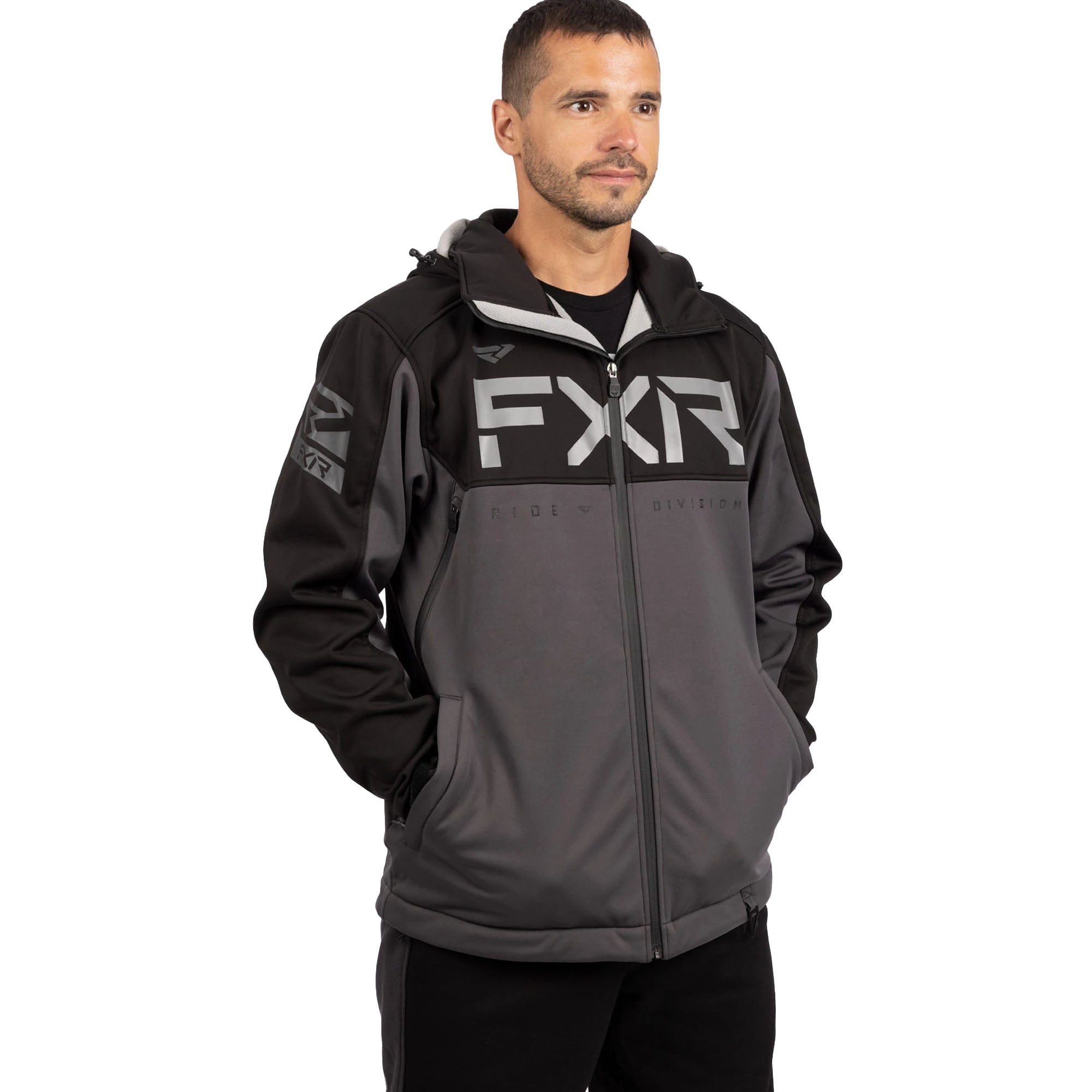 FXR Helium Ride Softshell Jacket Black Ops Mens