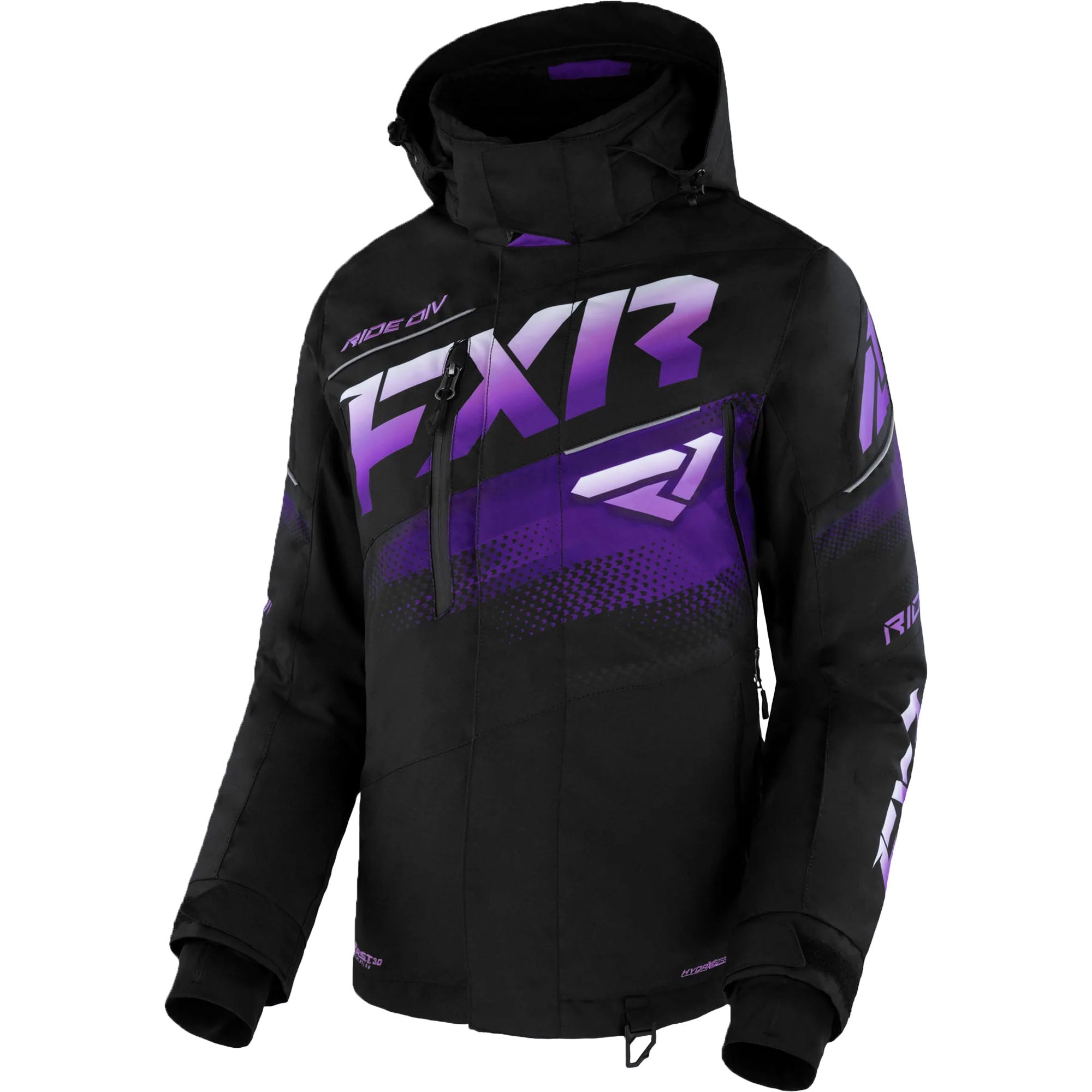 FXR Boost FX Snowmobile Jacket Black/Purple Womens