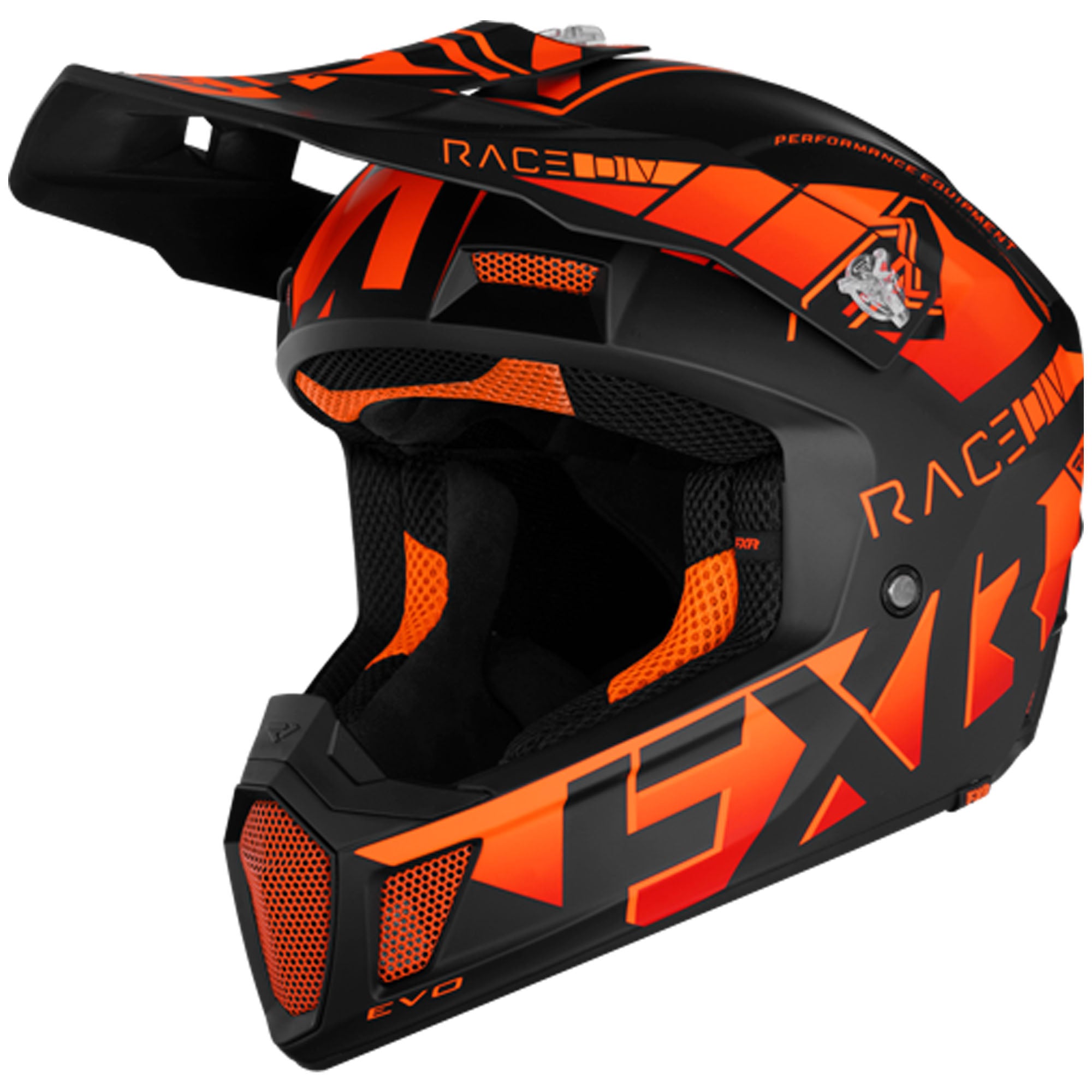 FXR Clutch Evo Helmet Orange Unisex-Adult