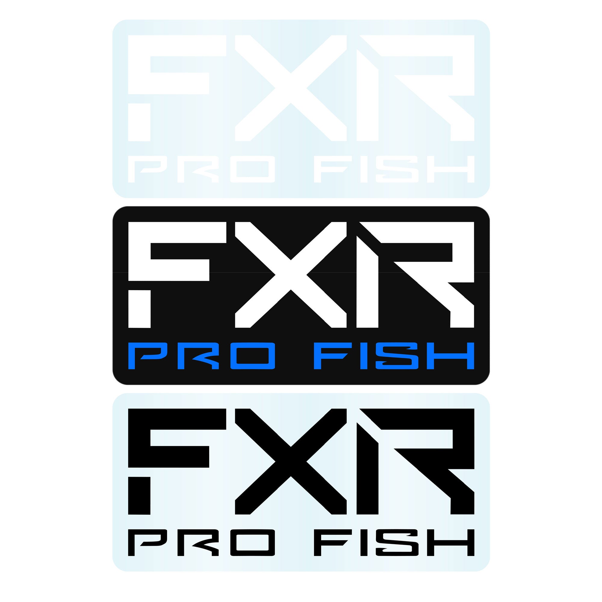 FXR Pro Fish Sticker 3"