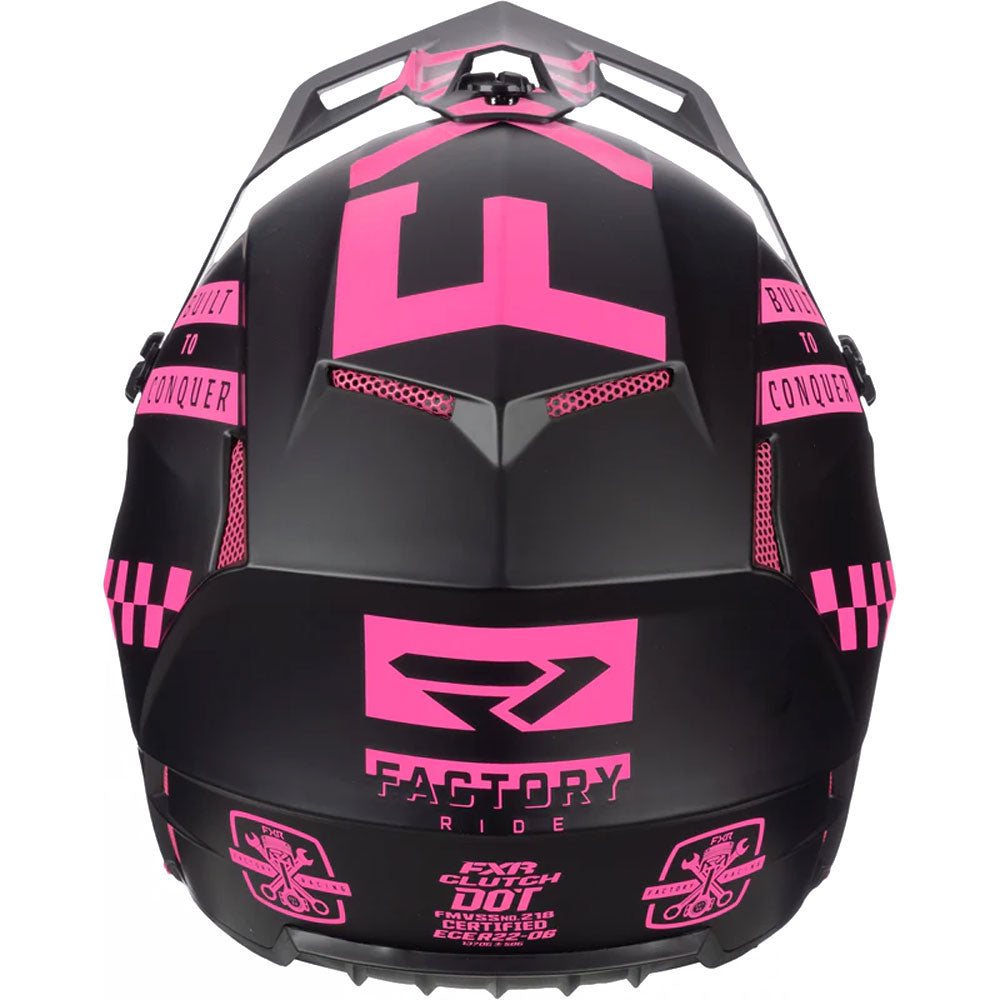 dot gladiator motorcycle helmet FXR Clutch Gladiator Helmet, Pink / 2XL