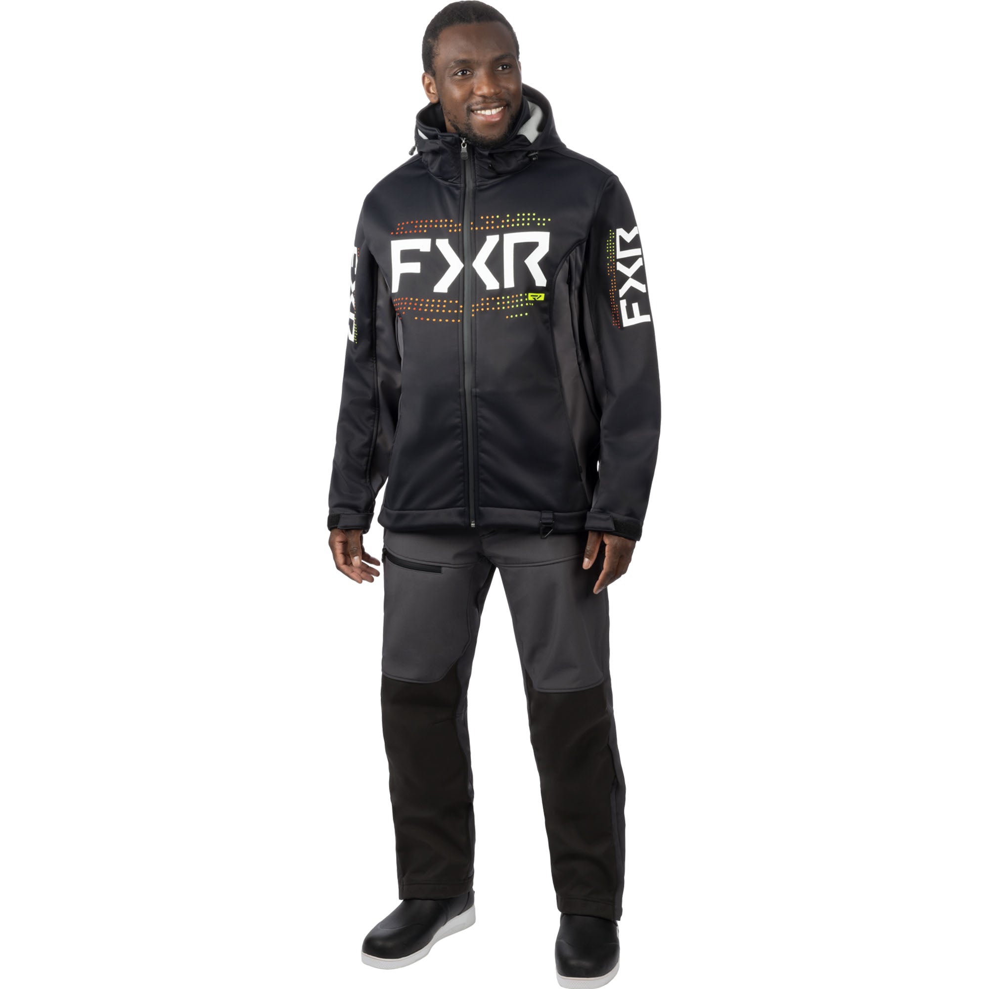 FXR Helium Softshell Jacket Black/Inferno Mens