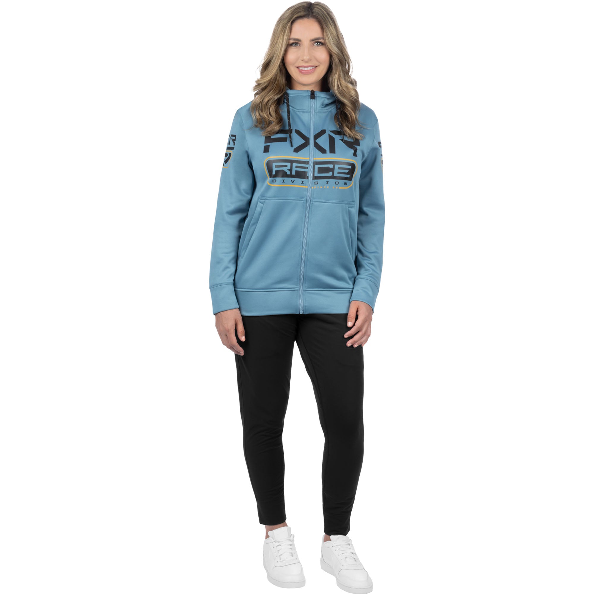 FXR Race Div Tech Hoodie Steel/Black Blue