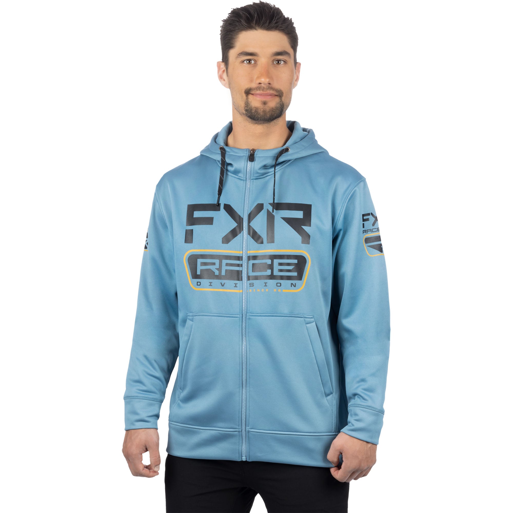 FXR Race Div Tech Hoodie Steel/Black Blue