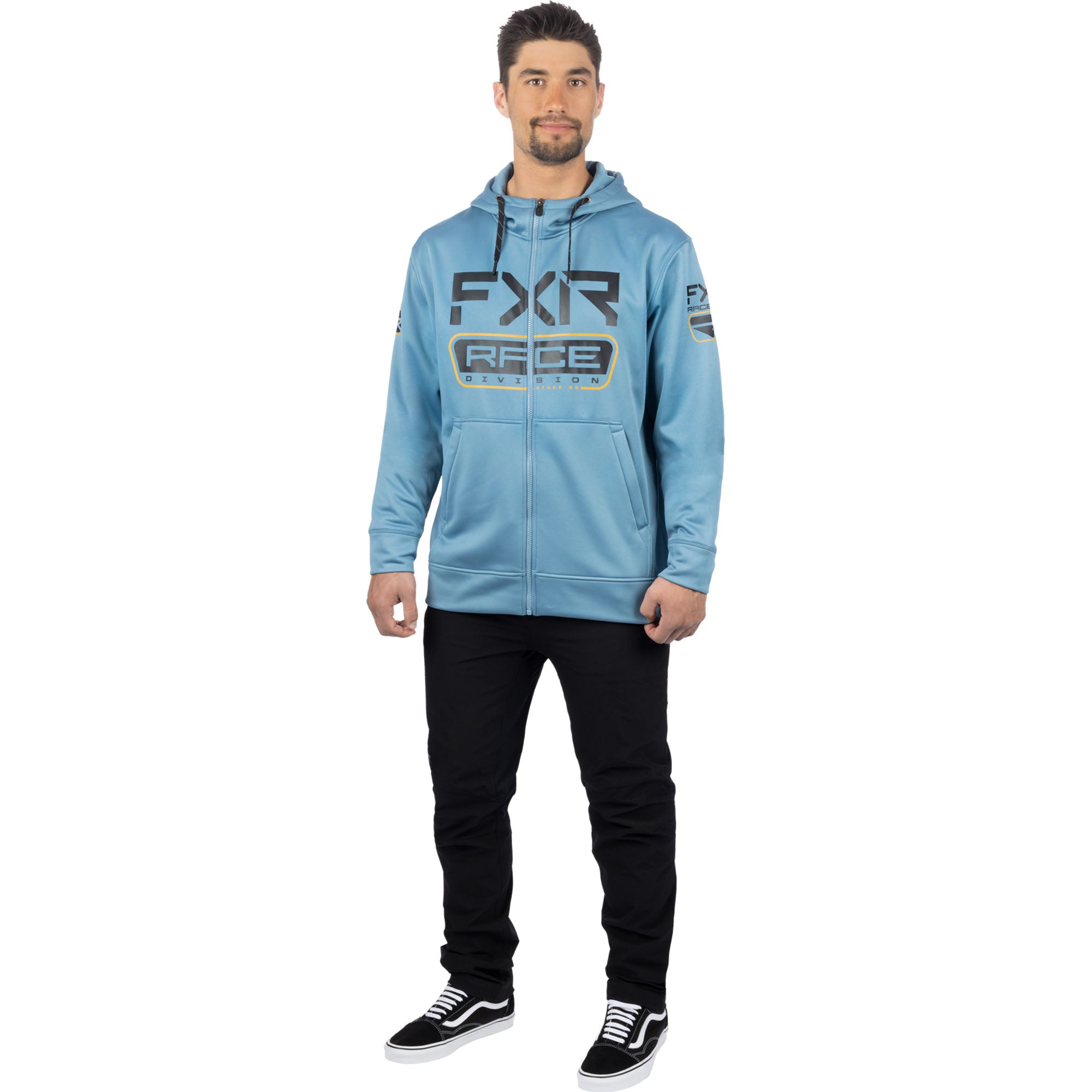 FXR Race Div Tech Hoodie Steel/Black Blue