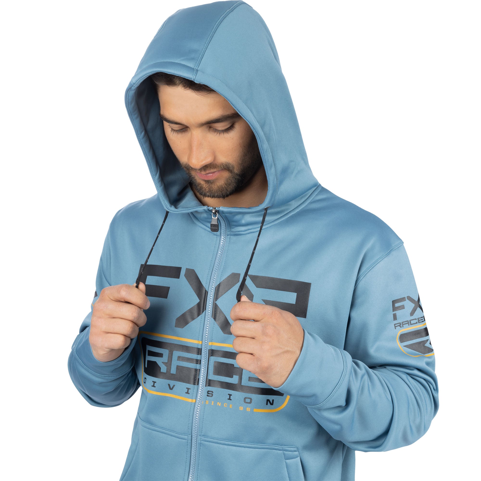 FXR Race Div Tech Hoodie Steel/Black Blue