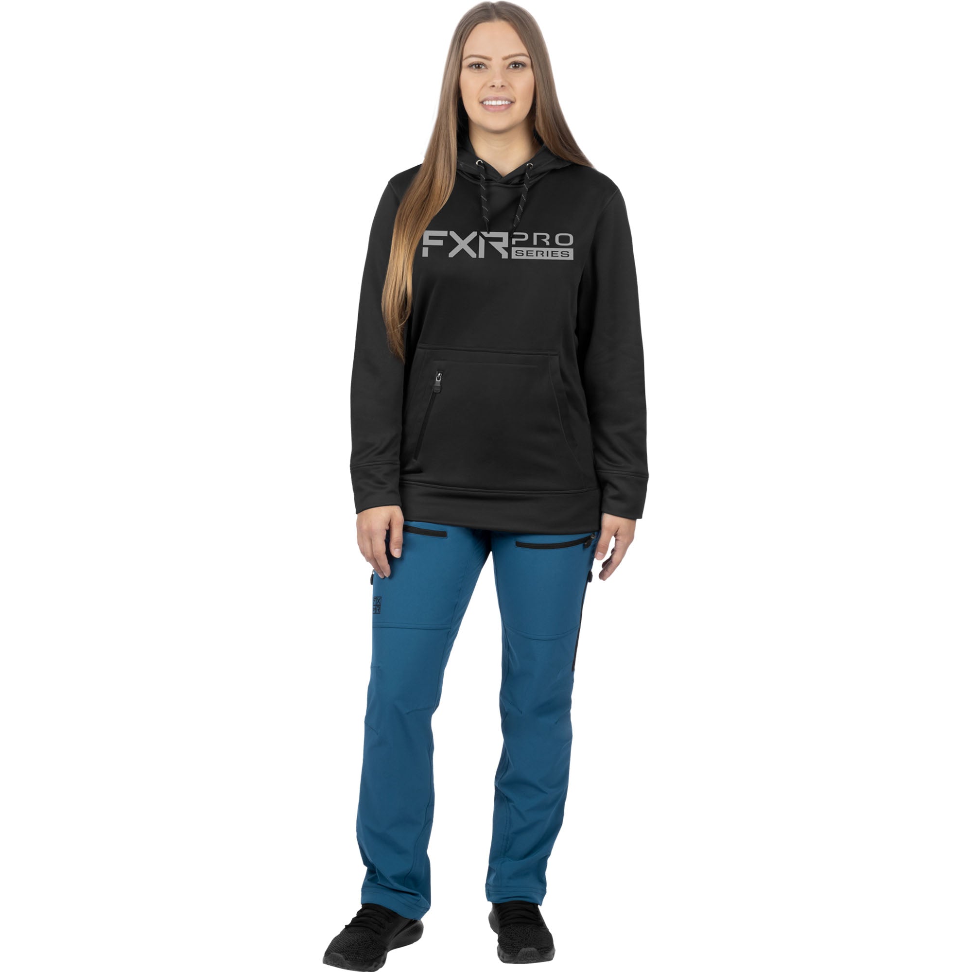 FXR Pro Tech Pullover Hoodie Black/Grey