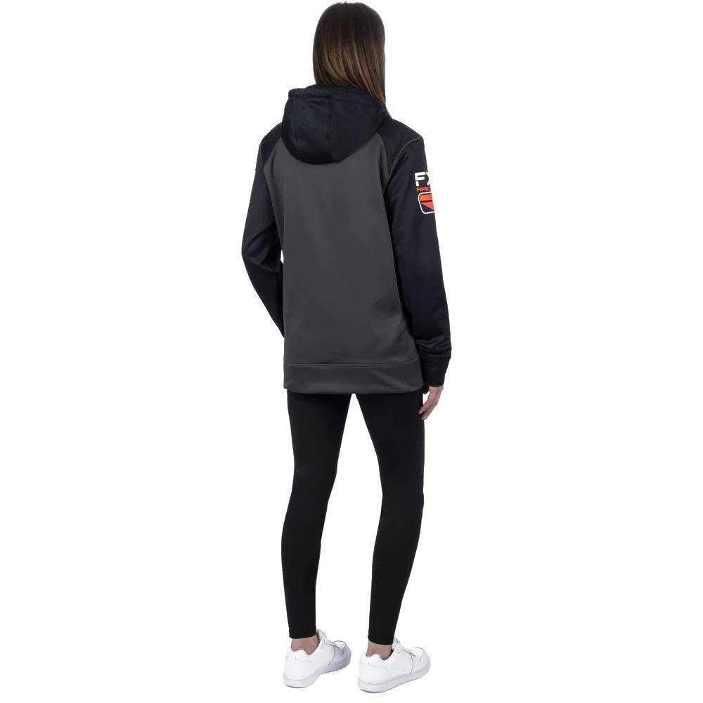 FXR Race Div Tech Pullover Hoodie Asphalt/Spectrum Grey