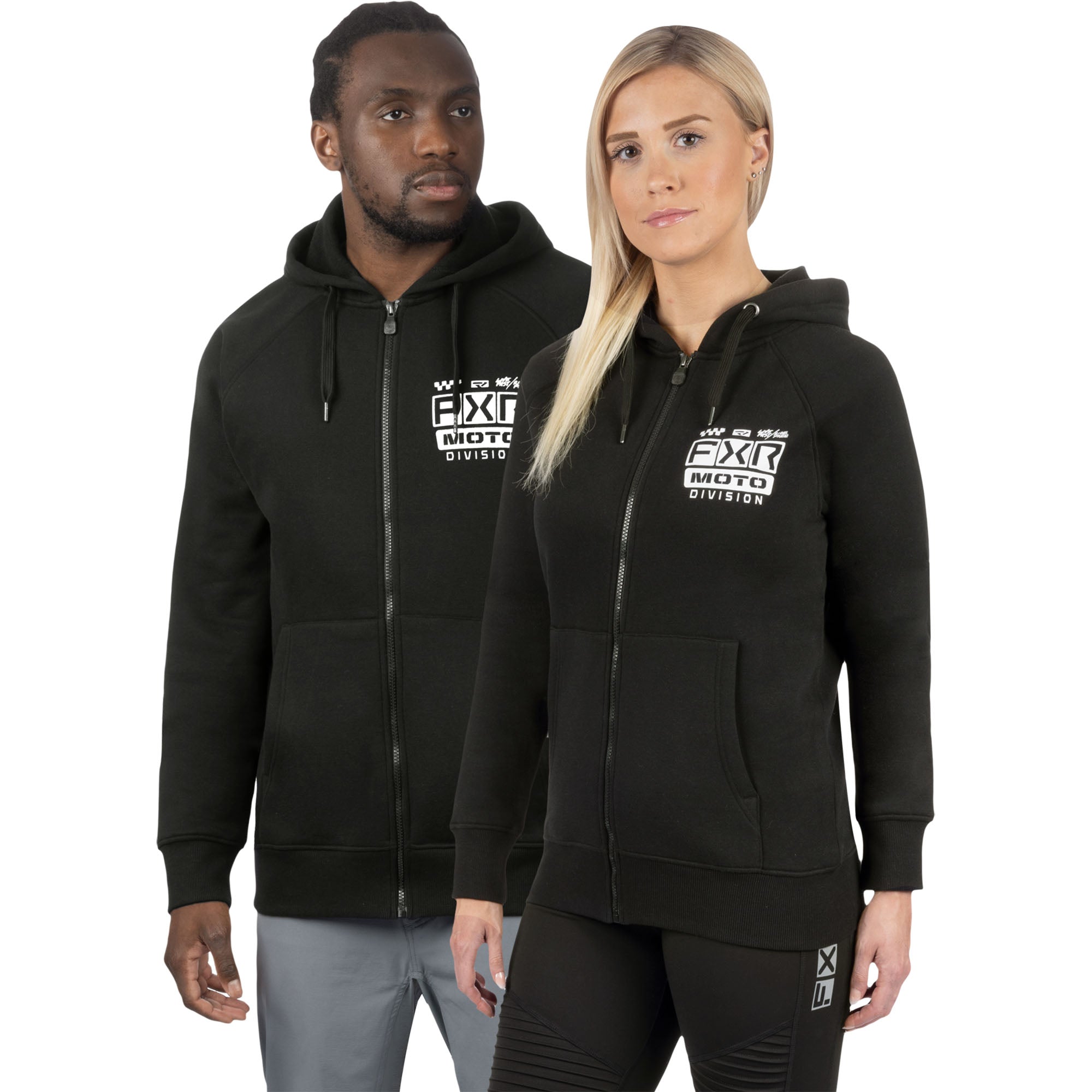 FXR Gladiator Hoodie Black/White Unisex-Adult