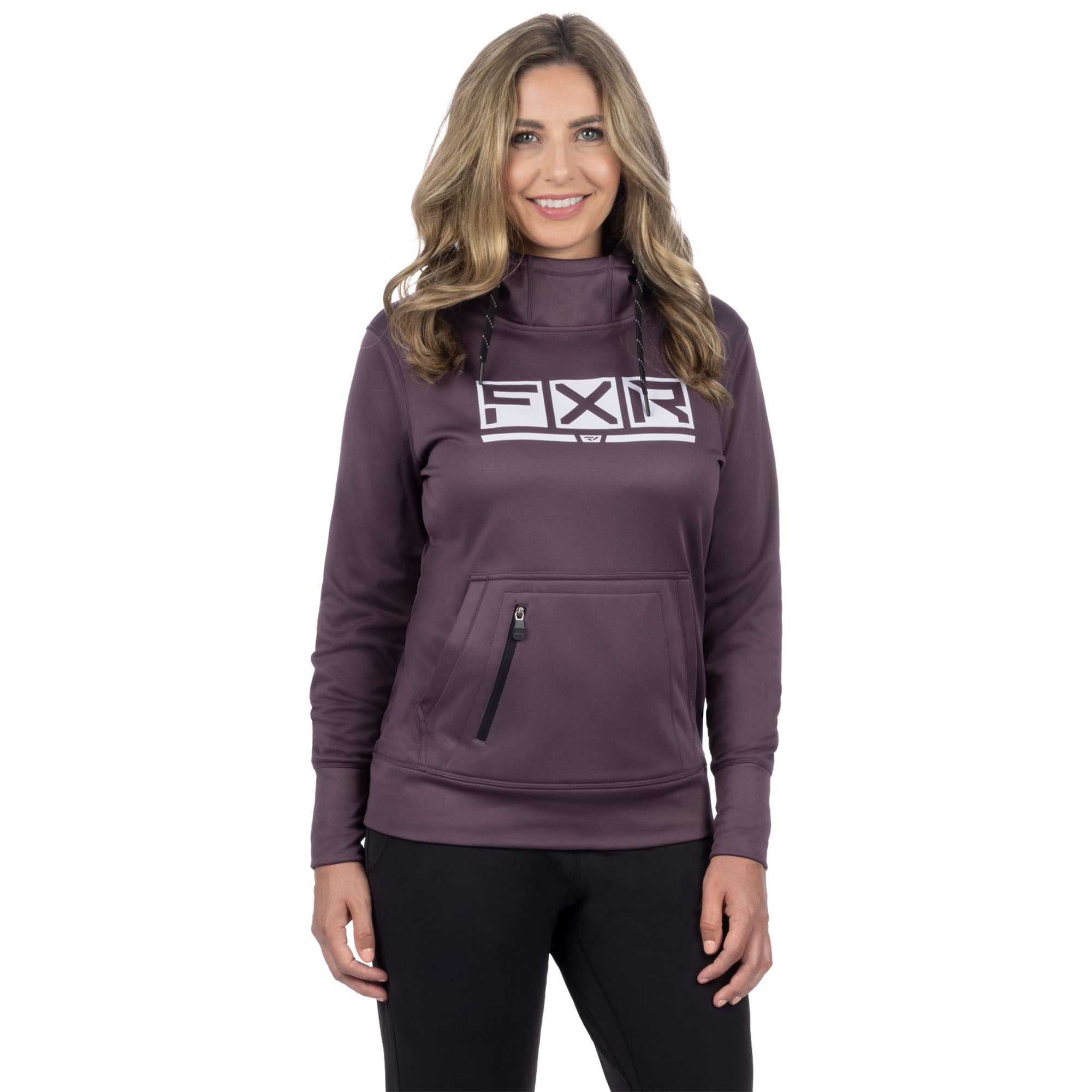 FXR Podium Tech Pullover Hoodie Muted Grape/Dusty Lilac Womens