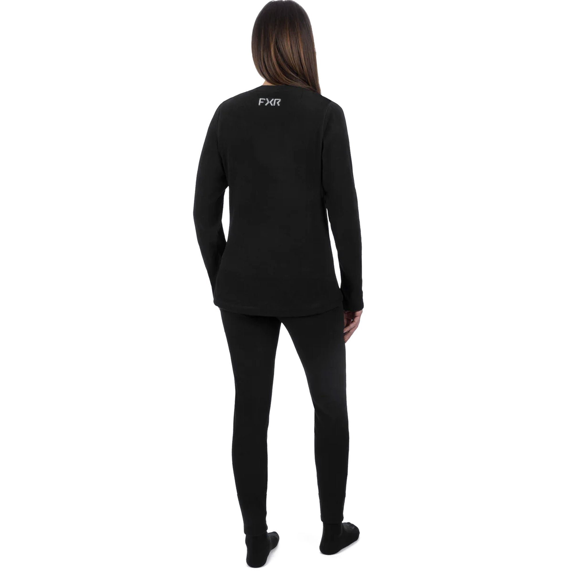 FXR  Womens Pyro Thermal Long Sleeve Shirt Base Layer Moisture Wicking Warm Black