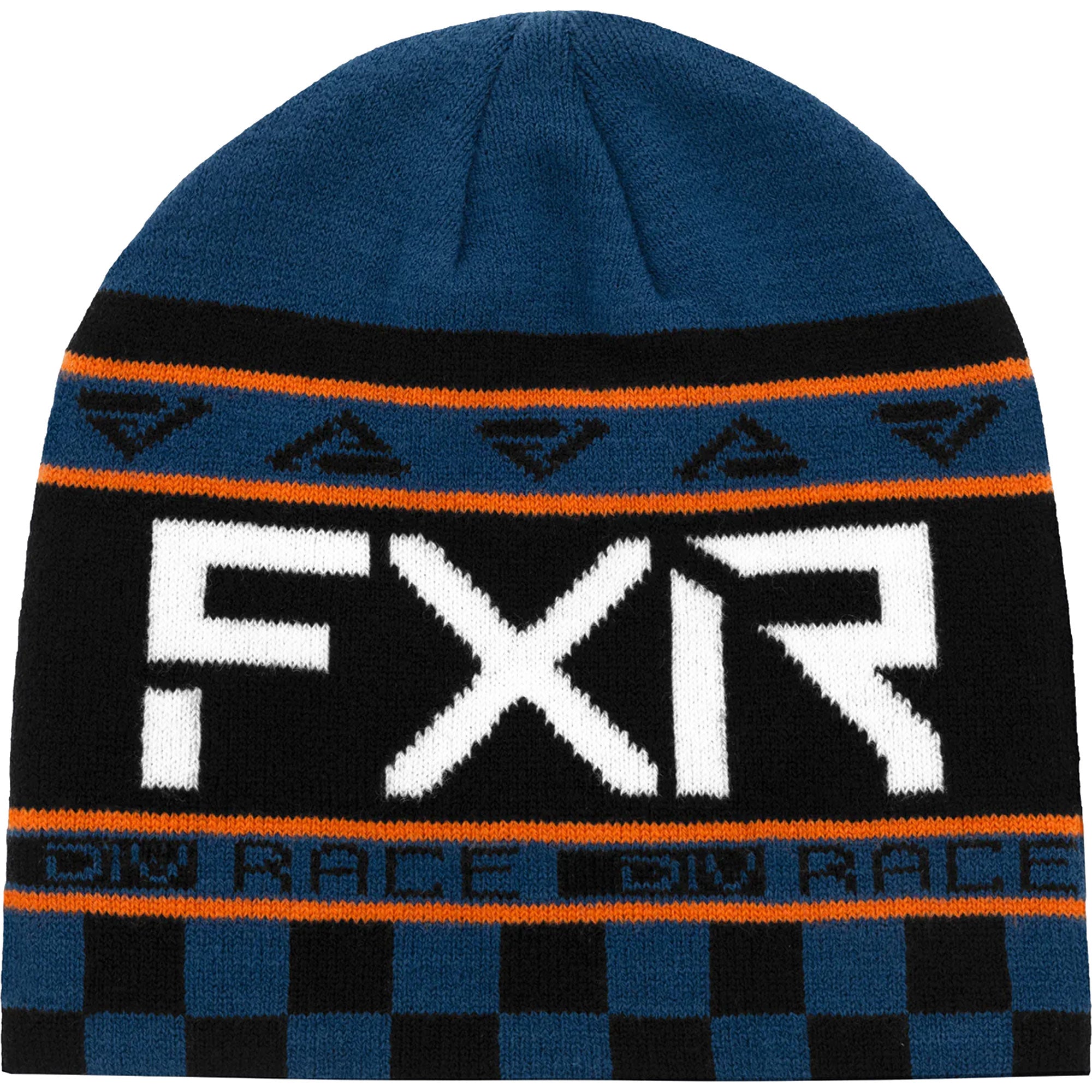 FXR  Youth Race Division Beanie Soft Acrylic Jacquard Knit Classic Skull Fit - One Size