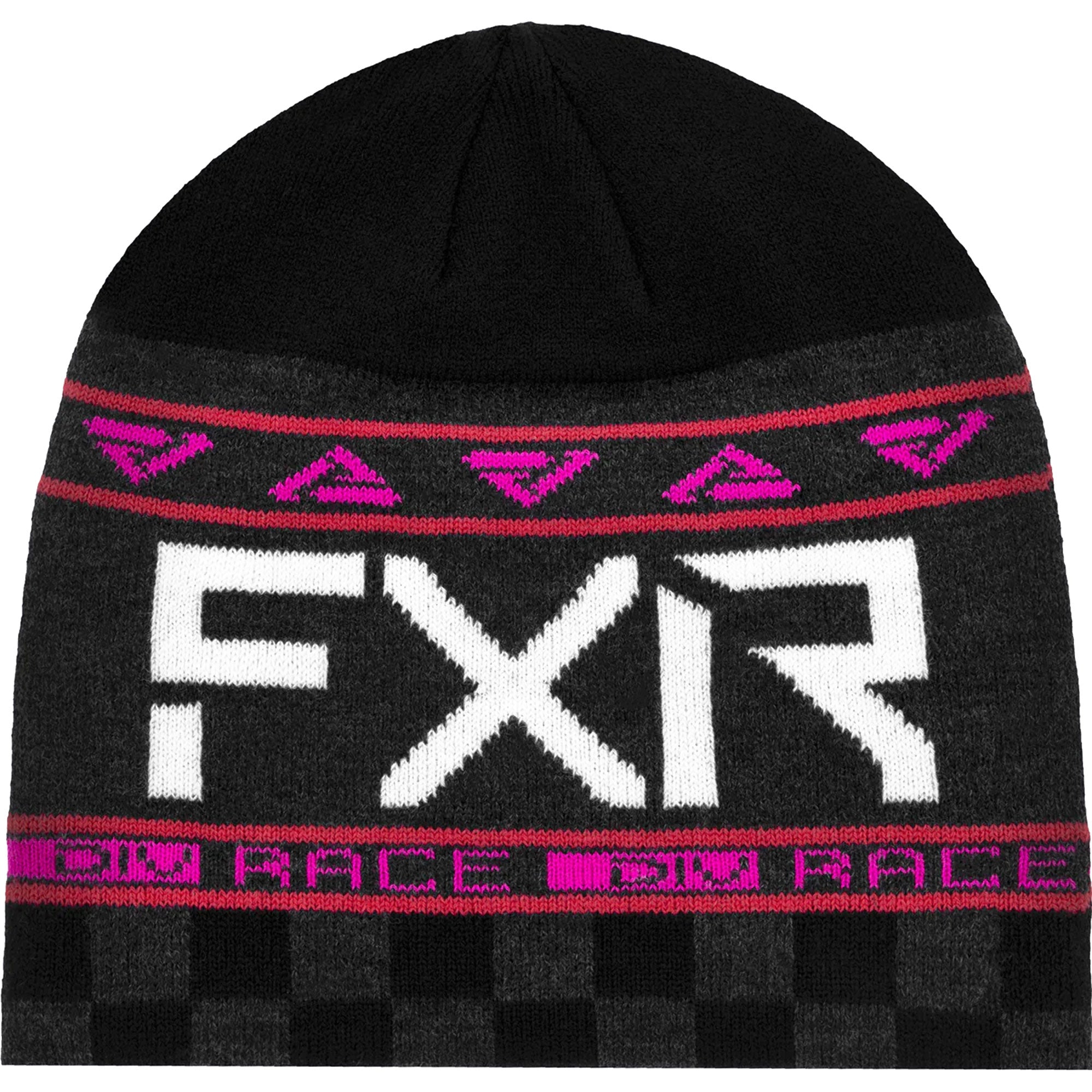 FXR  Youth Race Division Beanie Soft Acrylic Jacquard Knit Classic Skull Fit - One Size