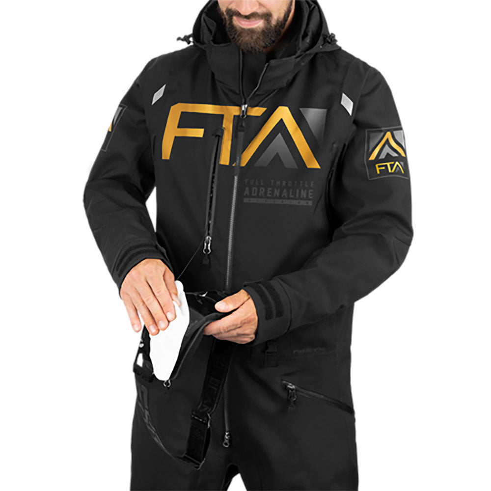 FXR  FLO - F.A.S.T. Monosuit Insulated Waterproof Breathable Fabric Black Gold