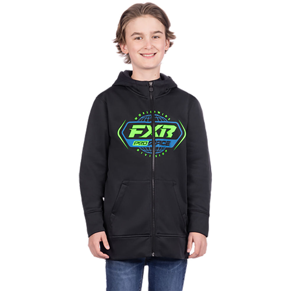 FXR Youth Race Division Tech Zip Hoodie