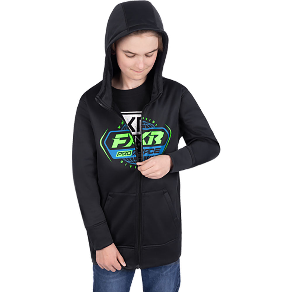 FXR Youth Race Division Tech Zip Hoodie