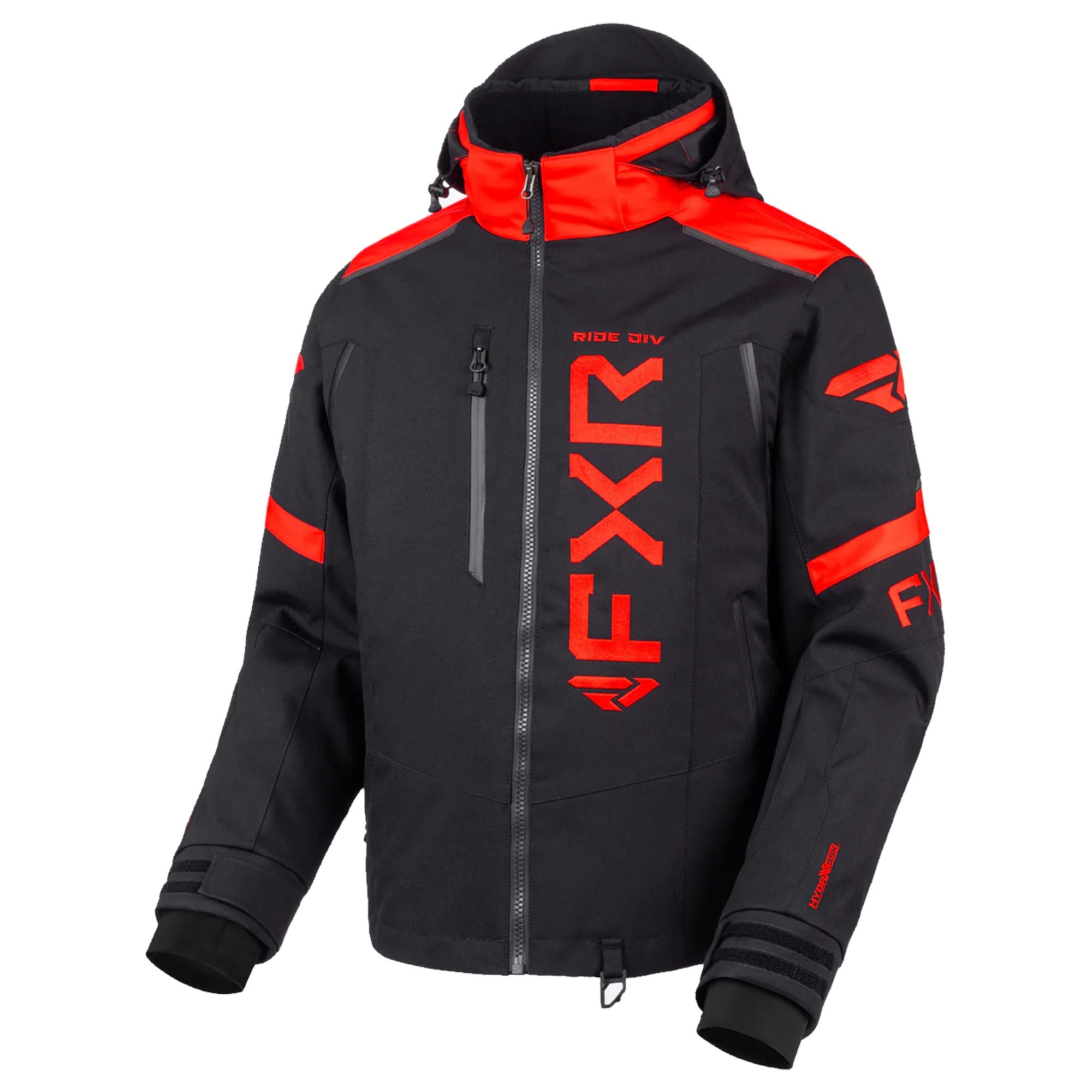 FXR  Mens Helium X 2-in-1 Jacket Waterproof Windproof HydrX Black Red