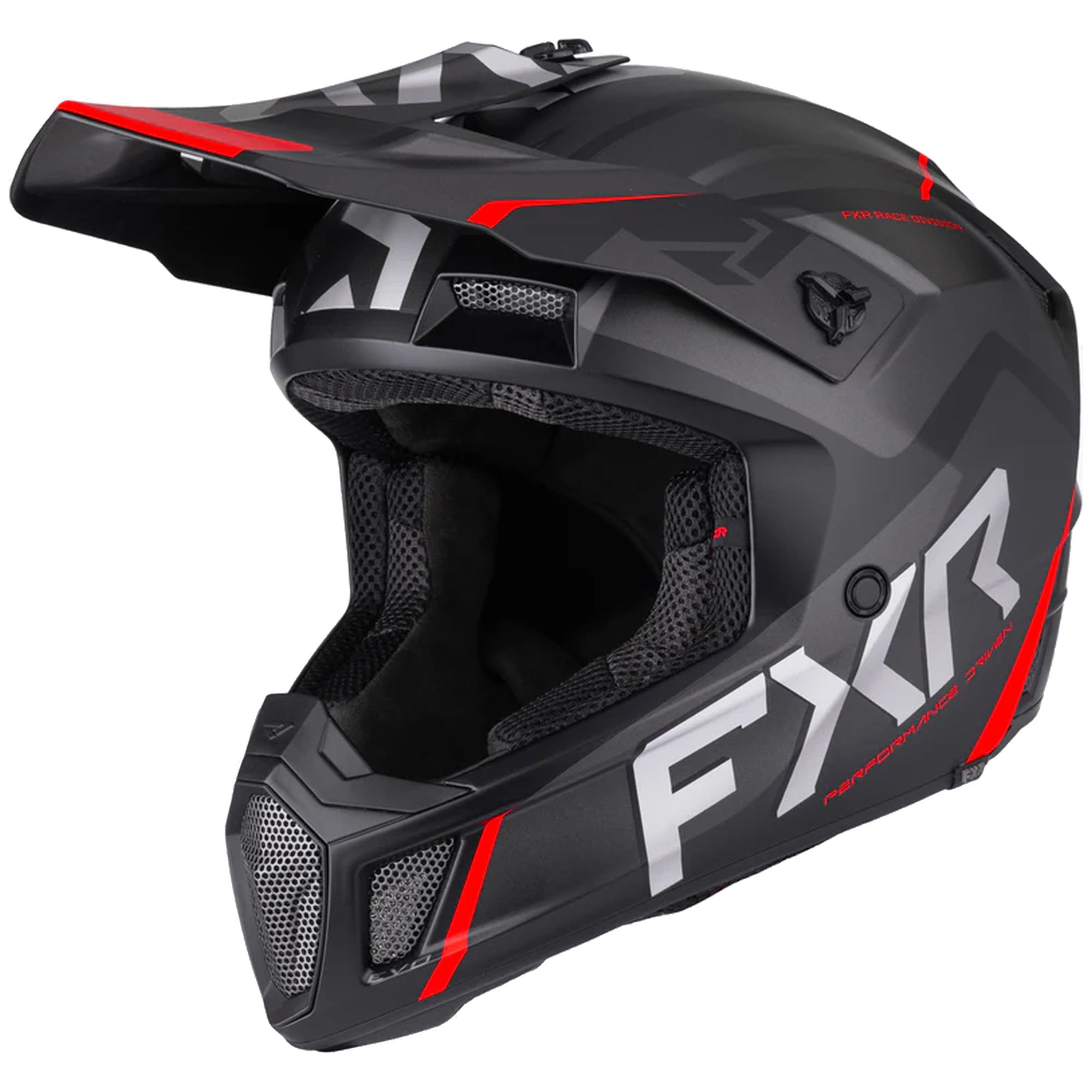 FXR Clutch Evo Helmet Black/Red Unisex-Adult