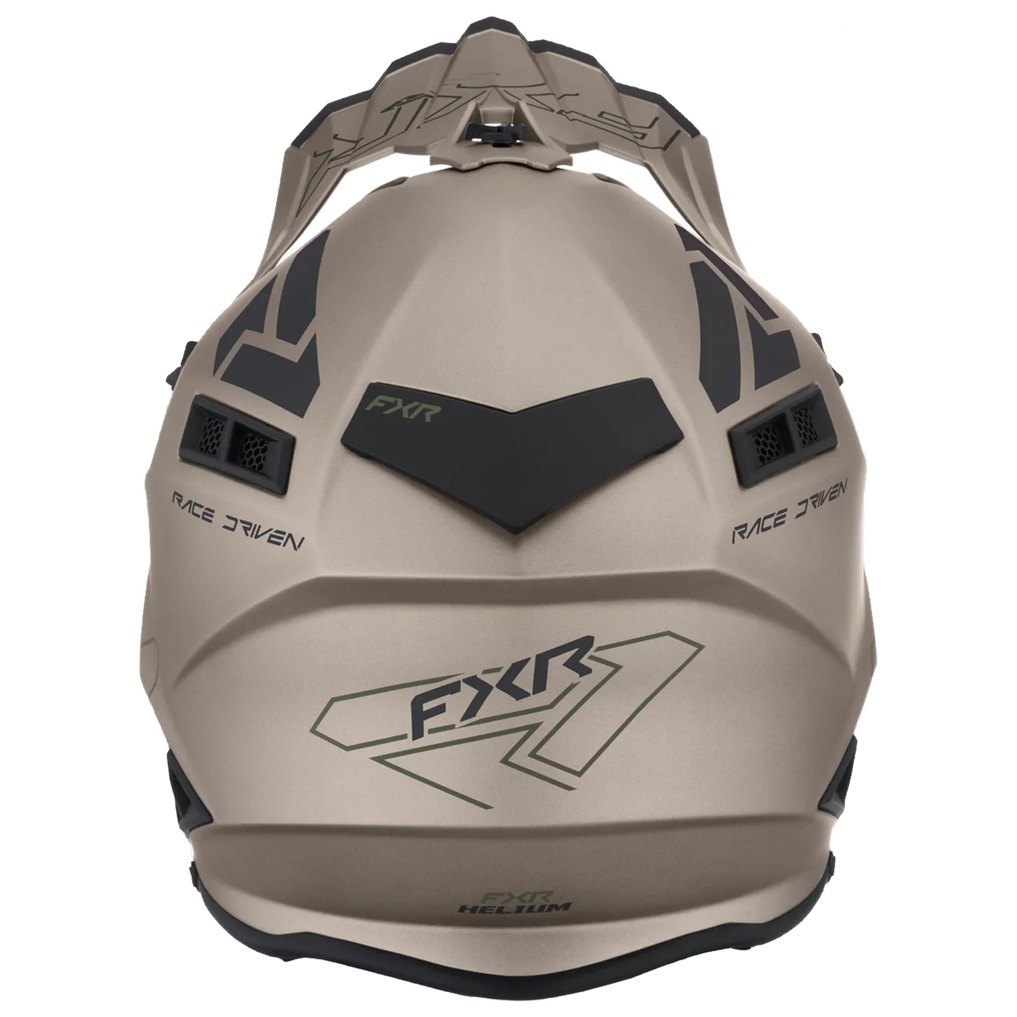 FXR  Helium Prime Helmet Lightweight Quick-Release Fiberglass Stone Army FMVSS 218