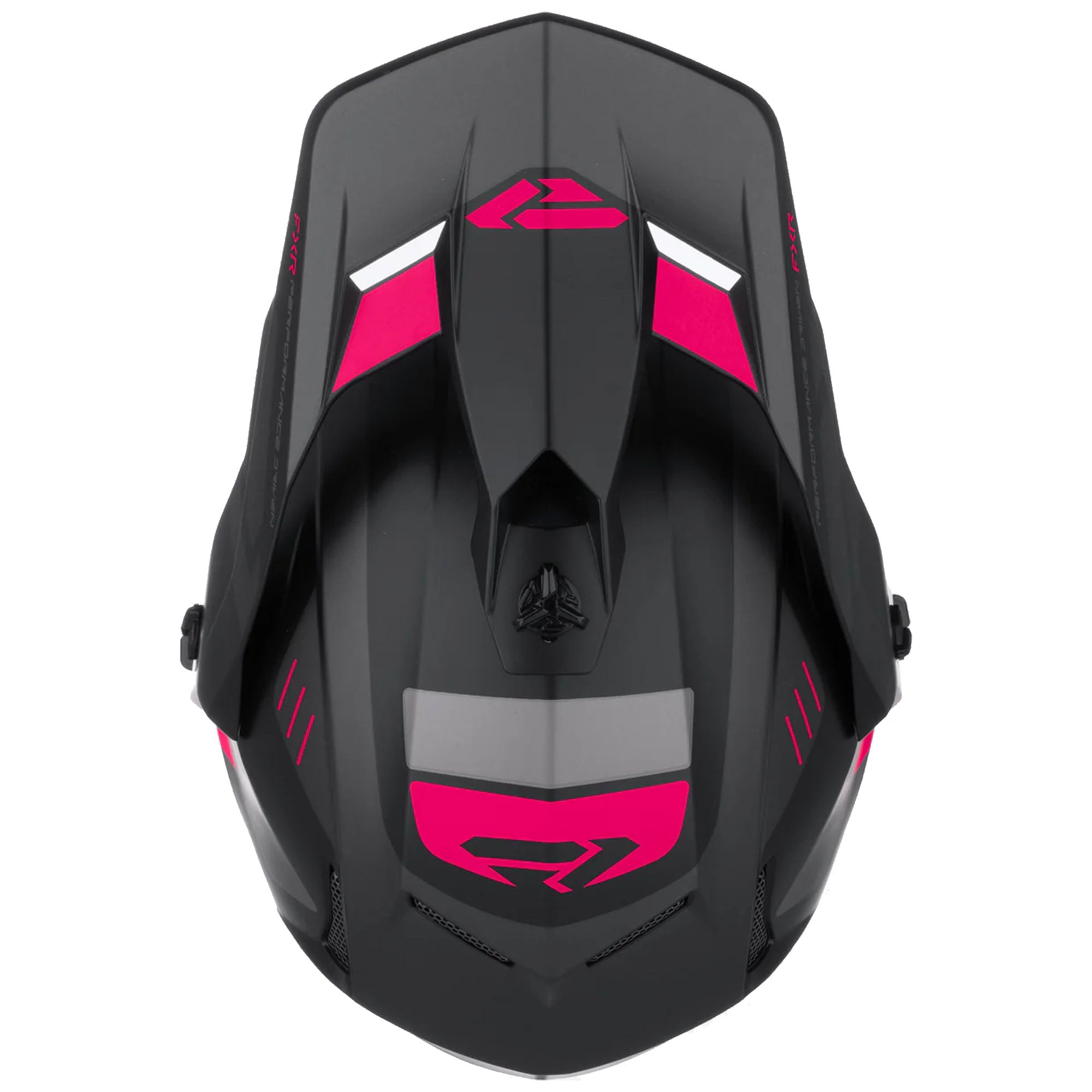 FXR  Youth Clutch X Helmet w Dual Shield Quick Release Dual Density EPS Black Razz FMVSS