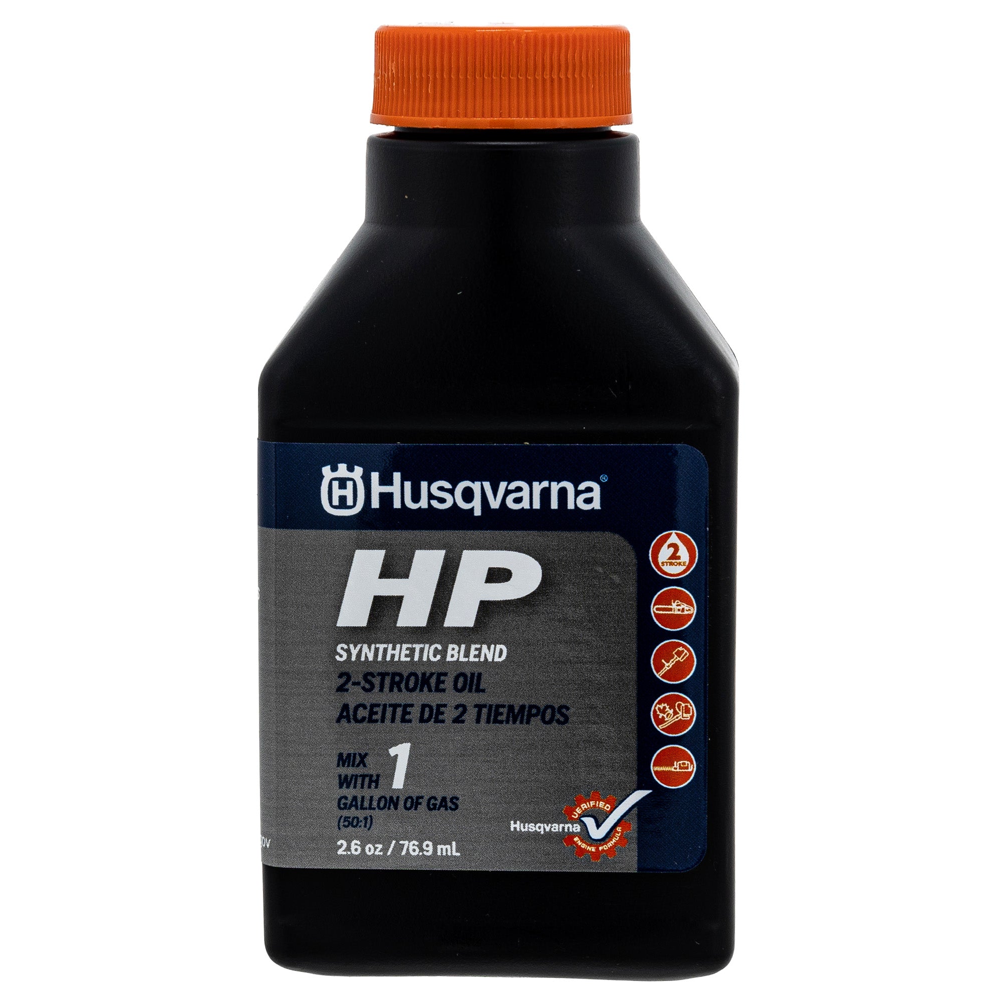 Husqvarna 1HP 2 Stroke Cycle HP High Performance Oil of 2.6oz Bottles 50:1