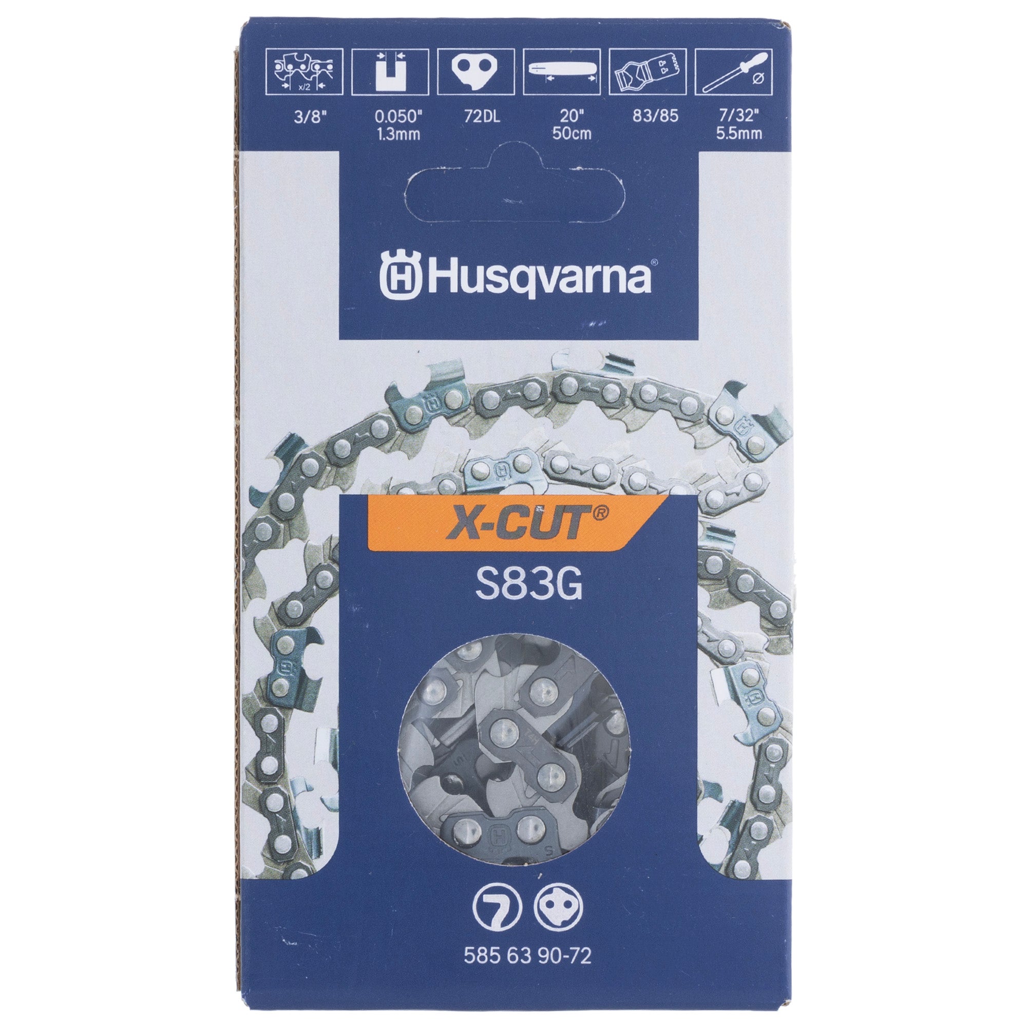 Husqvarna 585639072 20" Chainsaw Chain Rancher 460 455 501846572 591132372