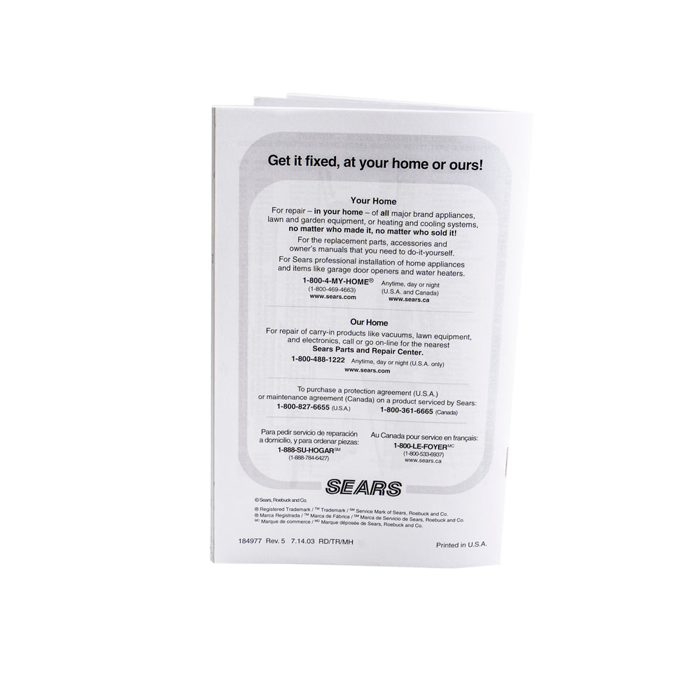 Genuine OEM Husqvarna Owner's Manual