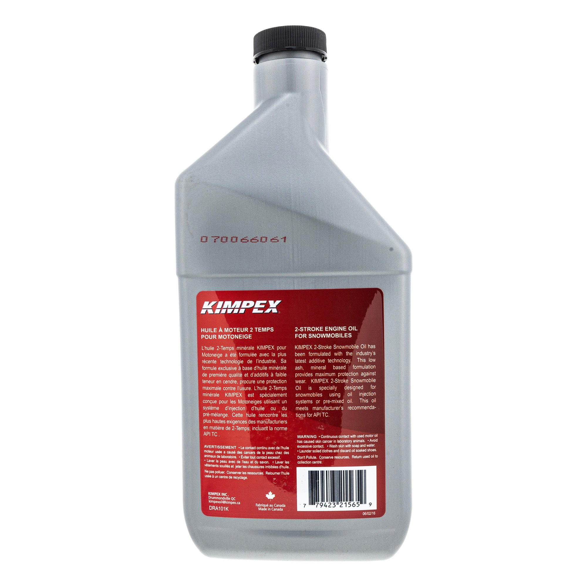 Kimpex 260600 Mineral Engine Oil - Snowmobile 2T 946 Miles