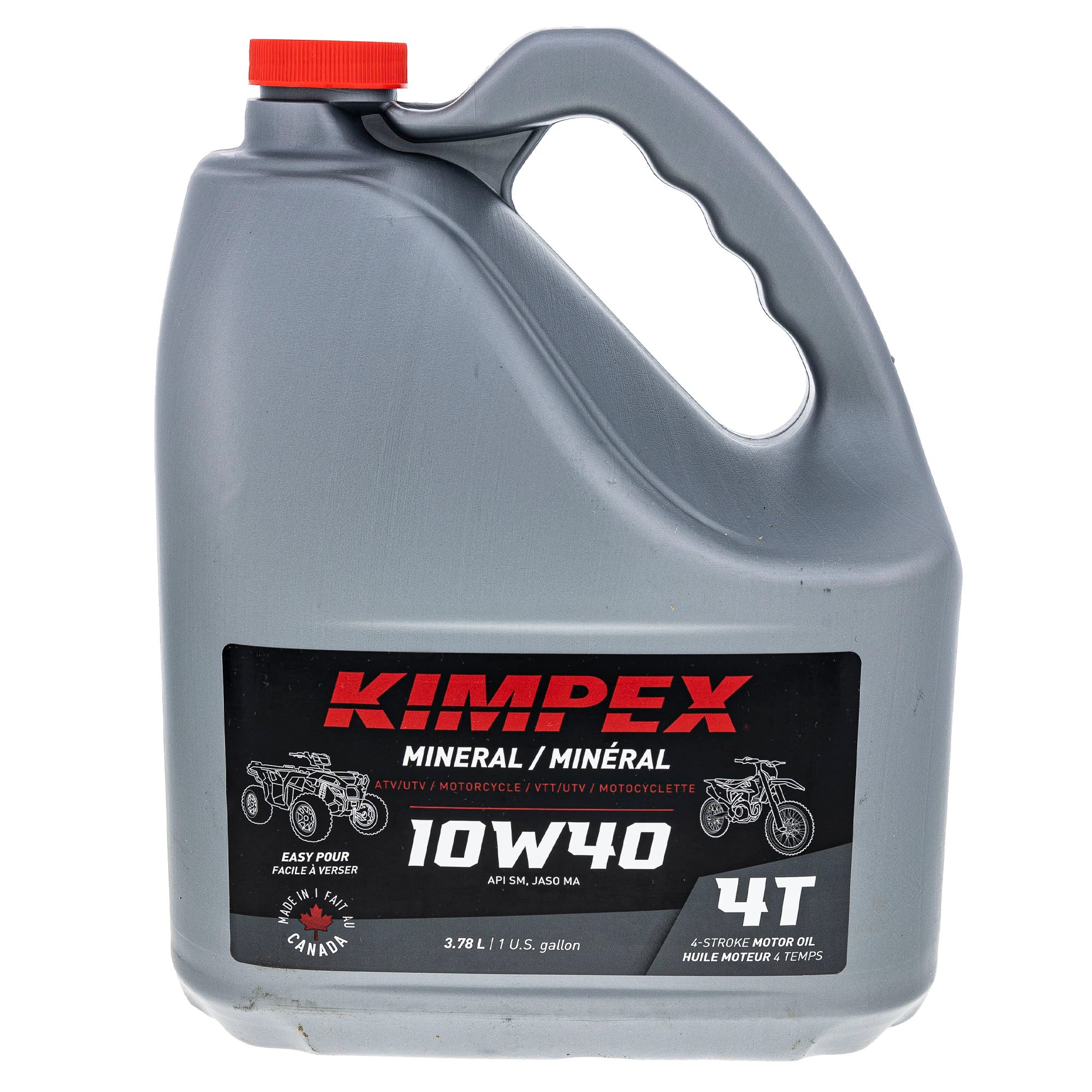 Kimpex 260610 4-M 10W40 Moto/Atv Engine Oil|3.78L Mnral
