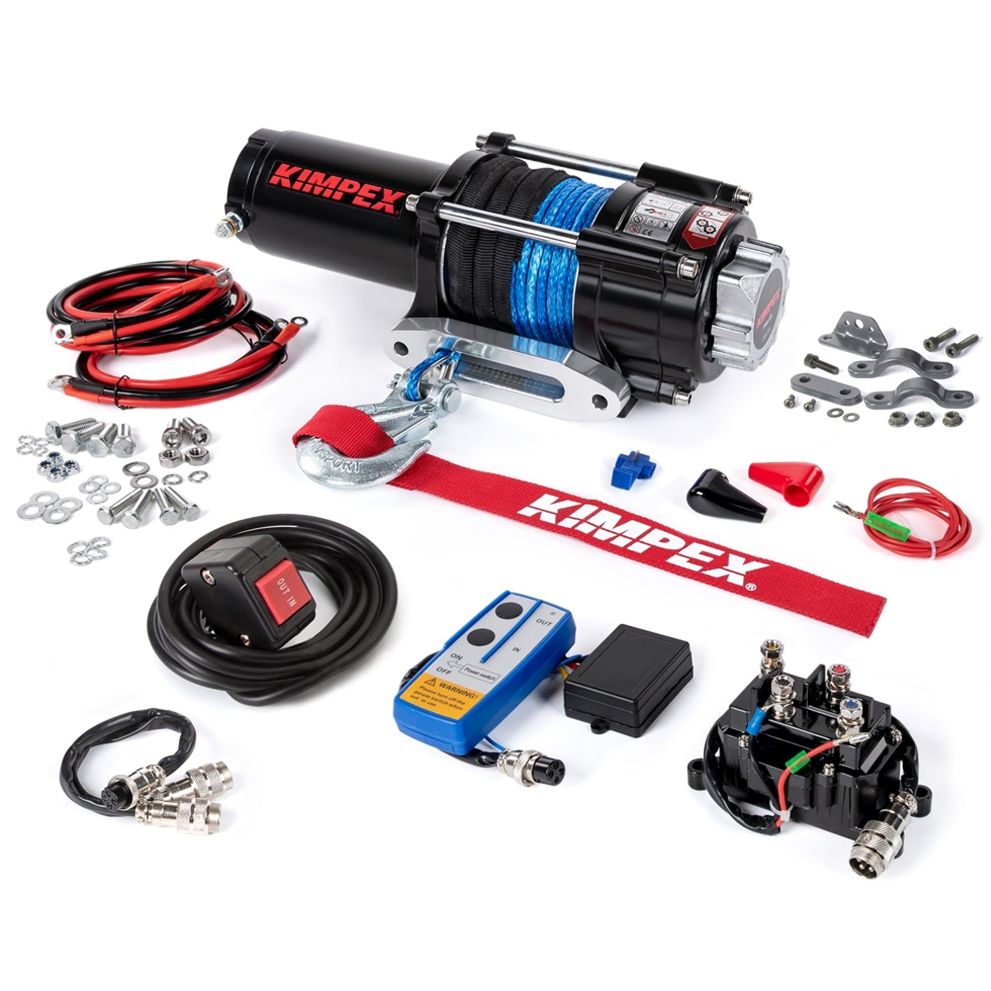 Kimpex 458244 3500 lbs Winch IP 67 Kit, Distance Remote