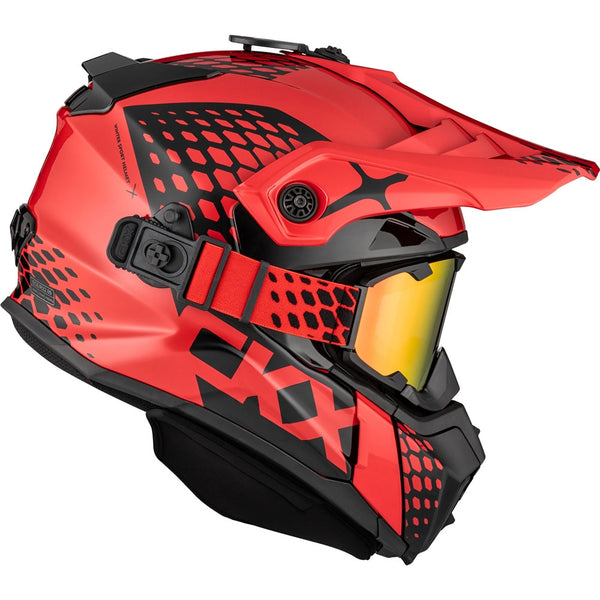 CKX Titan Original Full Face Snowmobile Helmet Viper Glossy Red