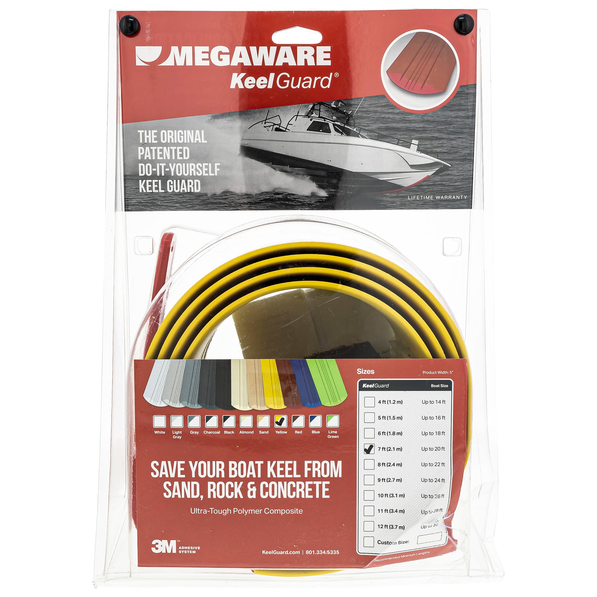 CKX Megaware 757172 Megaware Keel Guard|Keelguard 7 Yellow