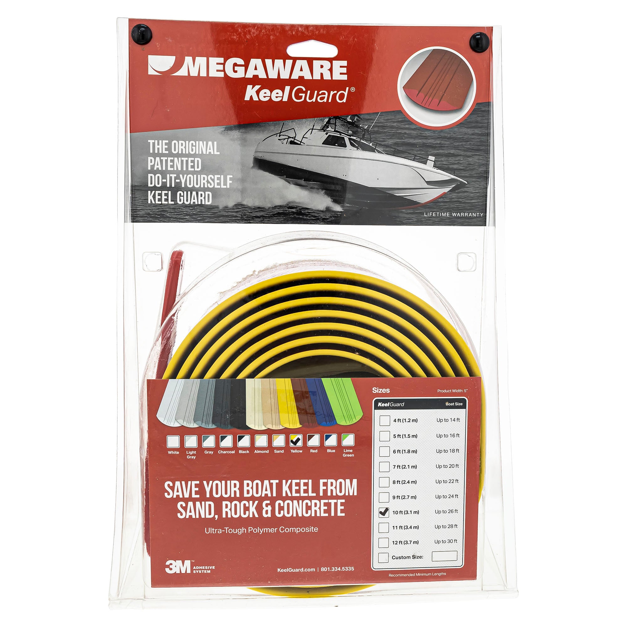 CKX Megaware 757175 Megaware Keel Guard|Keelguard 10 Yellow