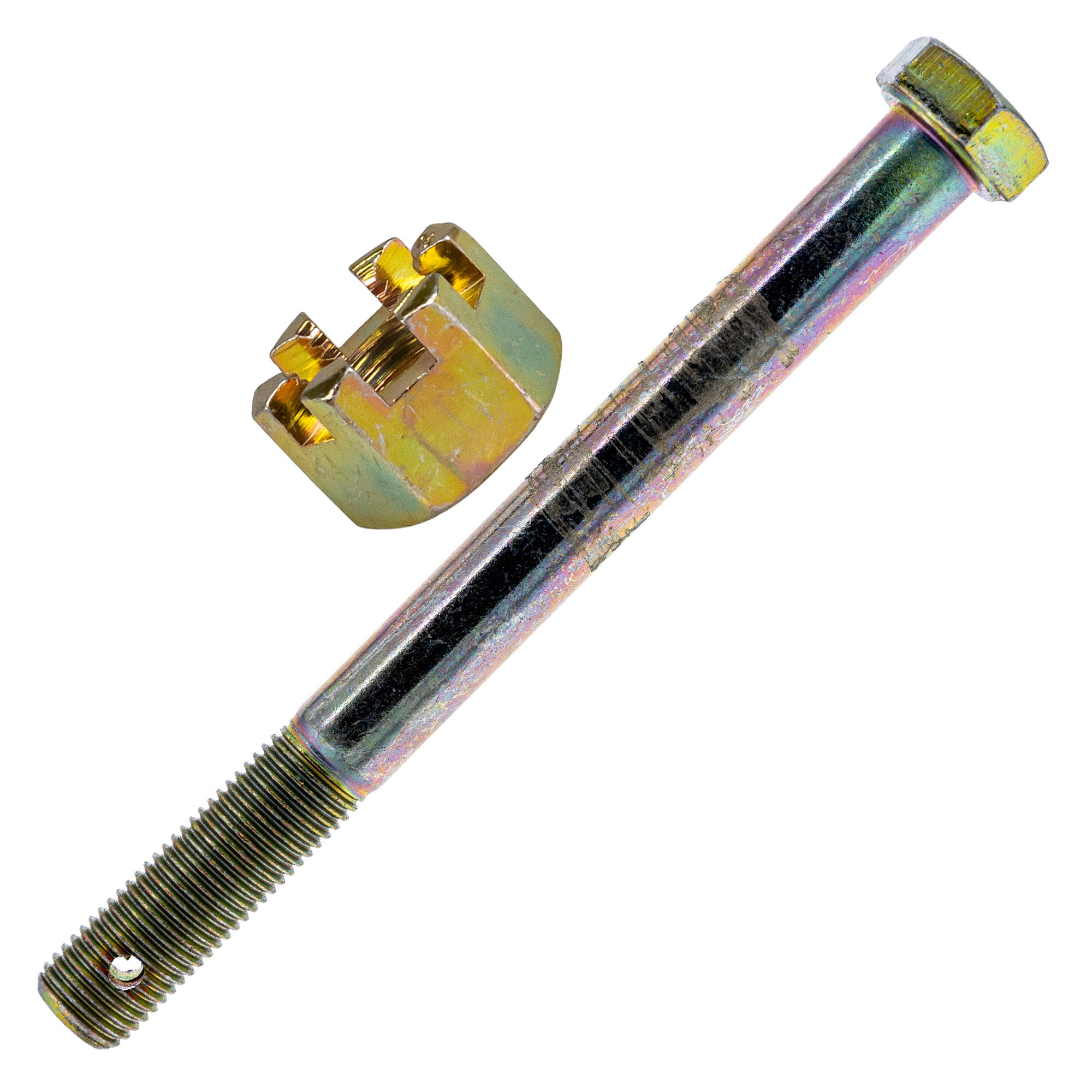 Polaris FK1000671 Front Suspension Ski Bolt & Castle Nut | FixMyToys