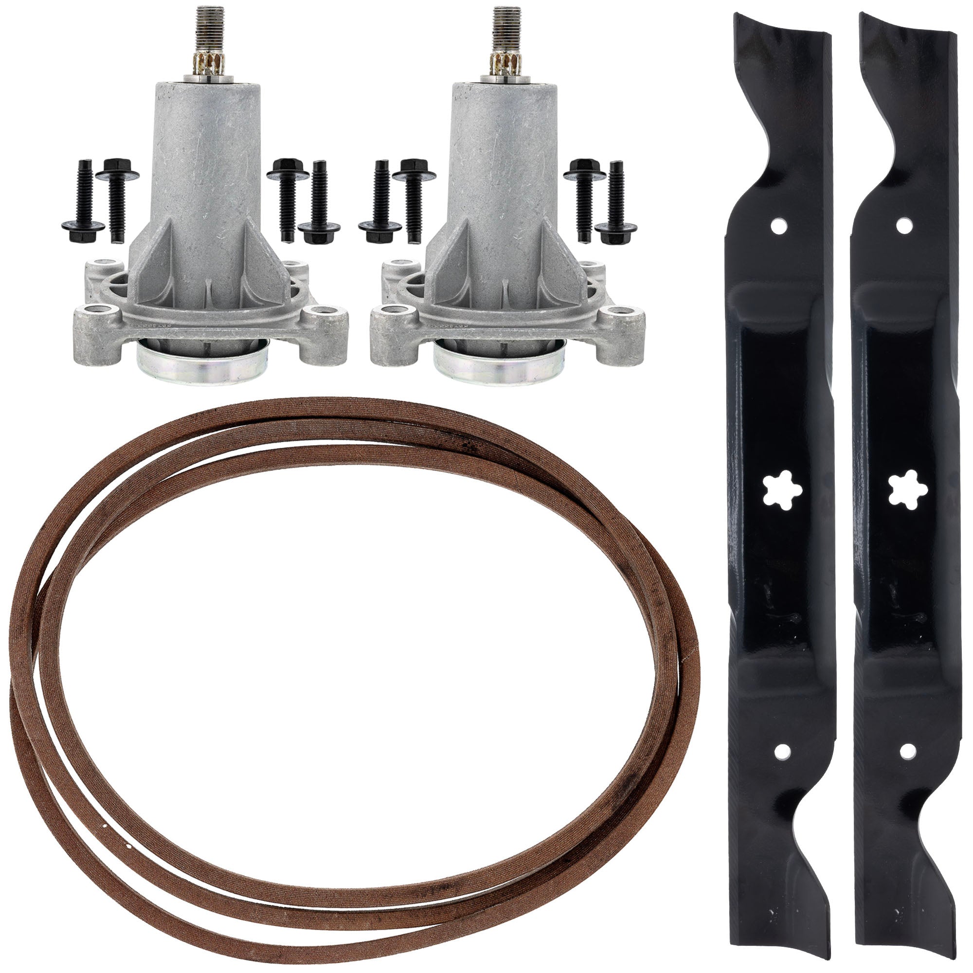 Ariens FK1008446 High-Lift Lawn Mower Blades Drive Belt & Spindles Kit