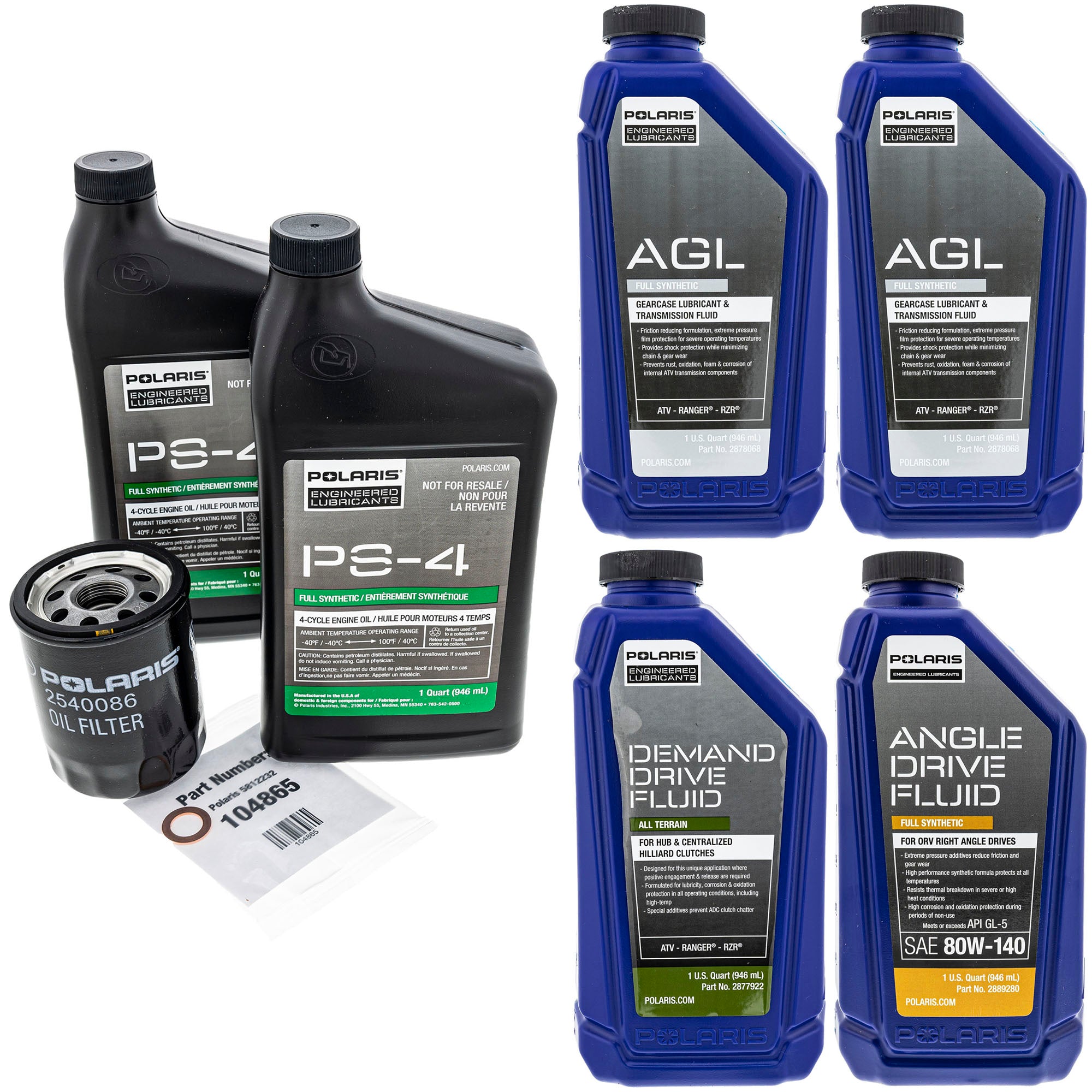 Polaris FKFSK20090 Full Service Kit RZR Ranger XC 800 700 XP  XC  S  Crew  4