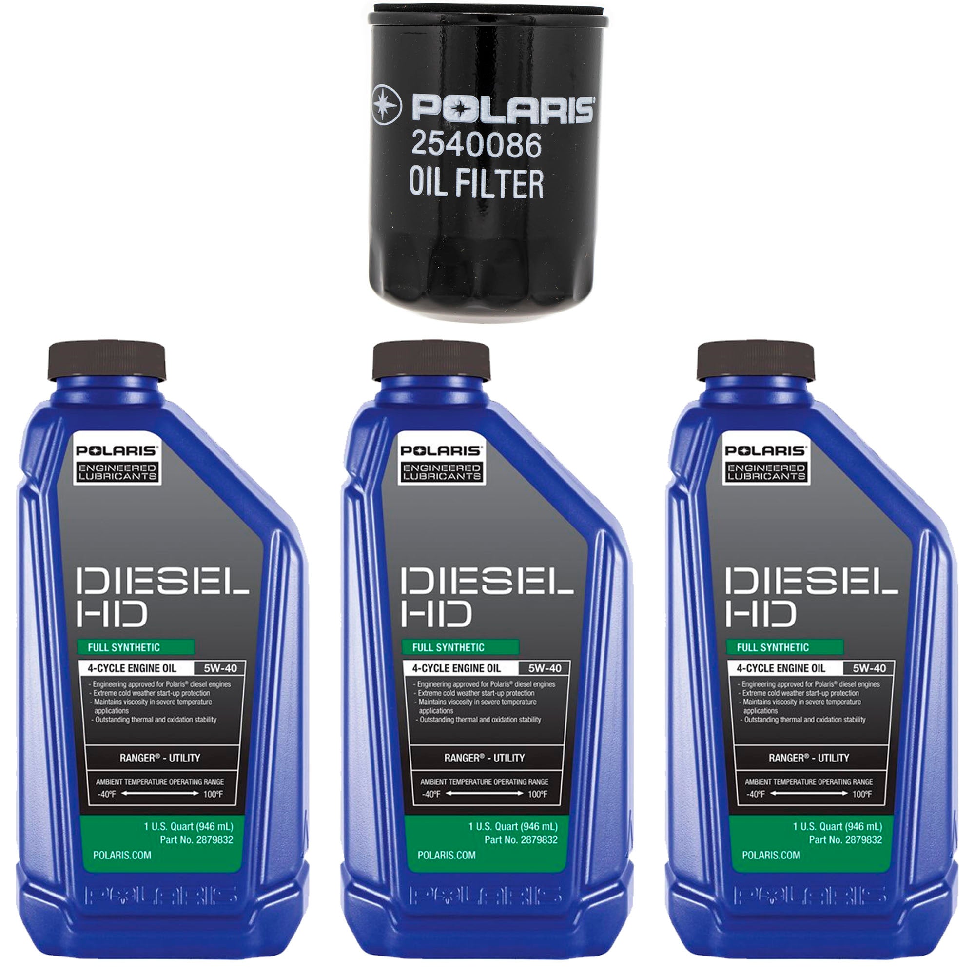 Polaris FKOCK20112 Oil Change Kit Ranger 1000 Crew 2015