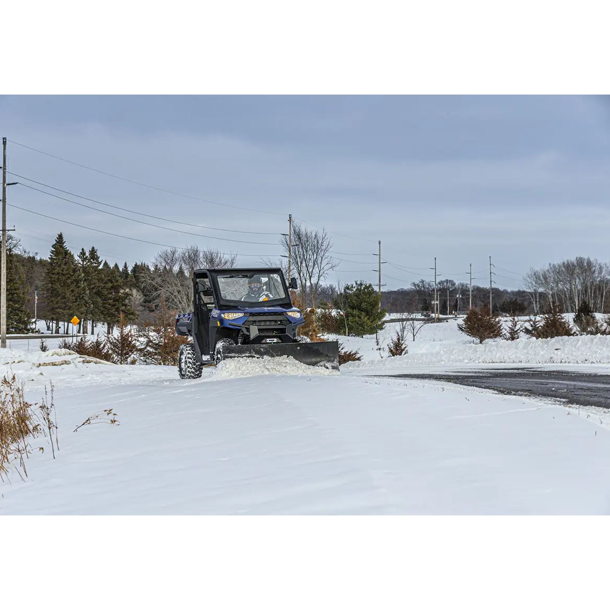 Kolpin 31-2072 72" Poly Snow Plow Blade w Shoes Wear Bar