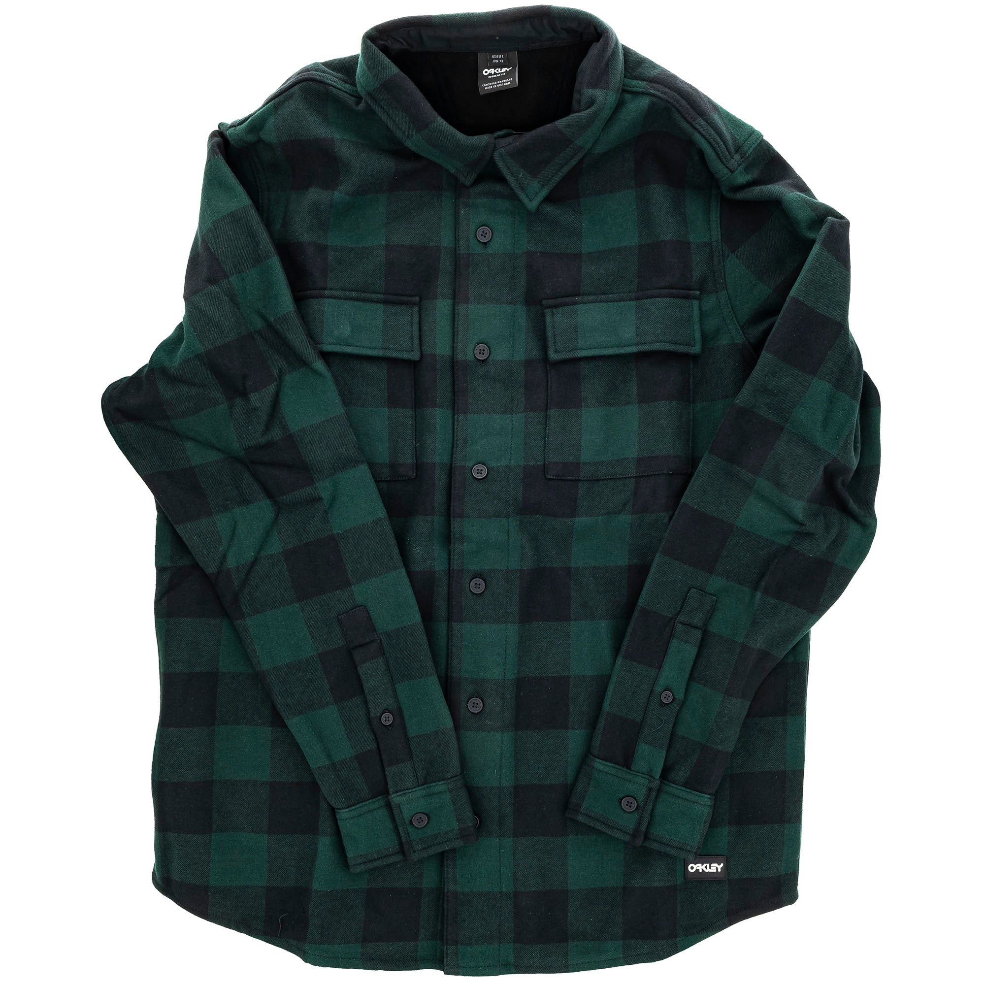 Luxottica Oakley Cozy Bear Flannel Hunter Green Black Check Mens