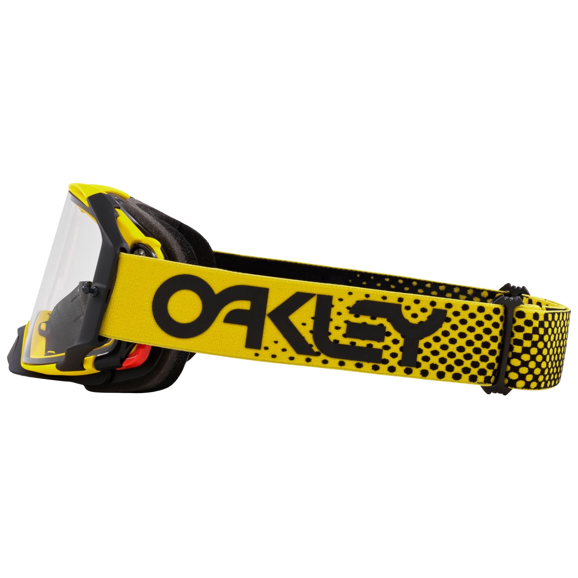 Oakley OO7046-E2 Airbrake MX Goggles Clear Impact Resistant Lenses Moto Yellow Strap