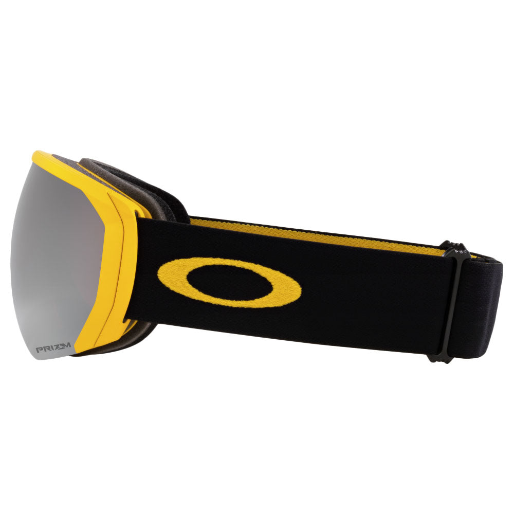 Oakley OO7110-67 Flight Path Snow Goggles Prizm Black Iridium Lenses Black Stripes Strap -