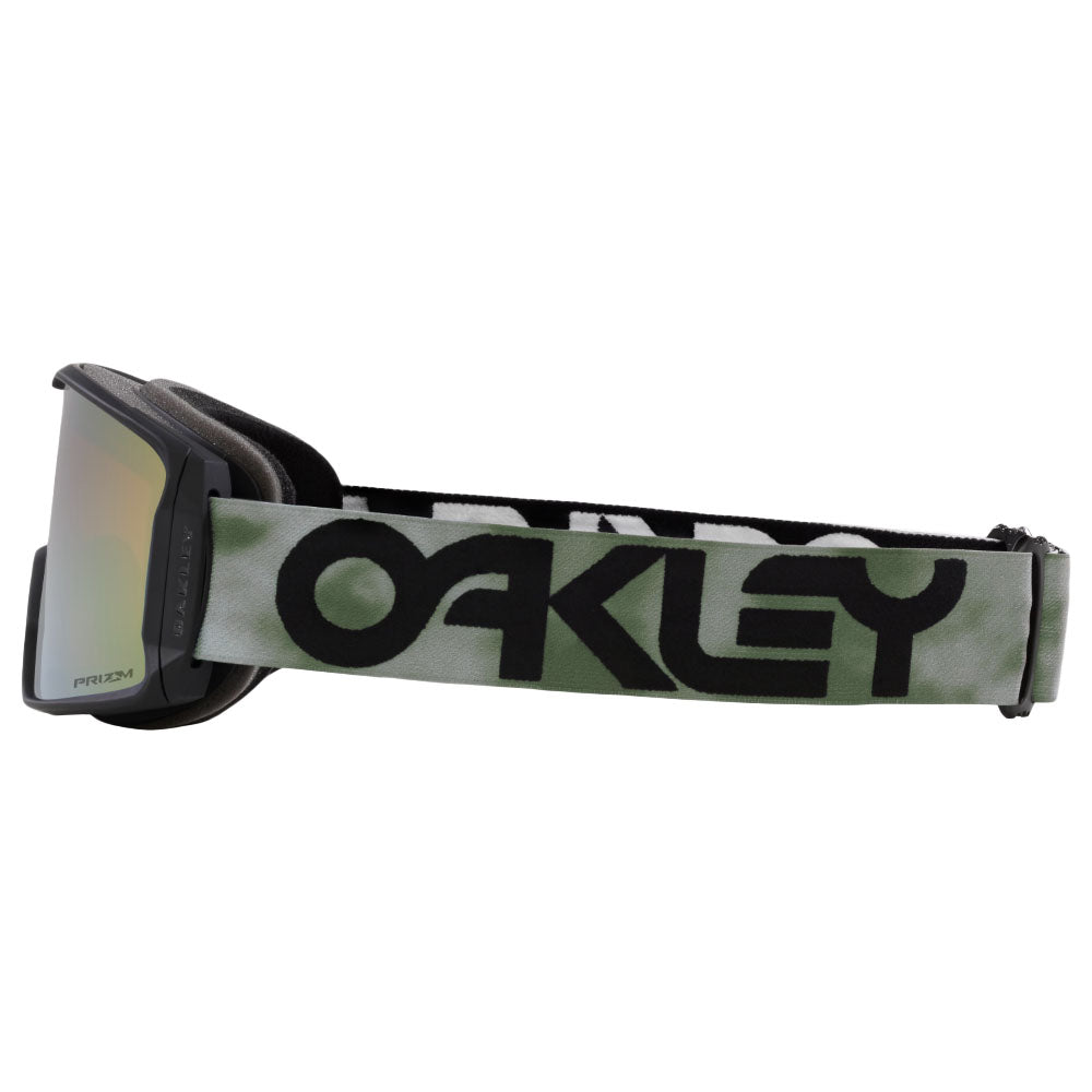 Oakley OO7093-84 Line Miner Snow Goggles Prizm Sage Gold Iridium Lenses B1b Jade Fog Strap