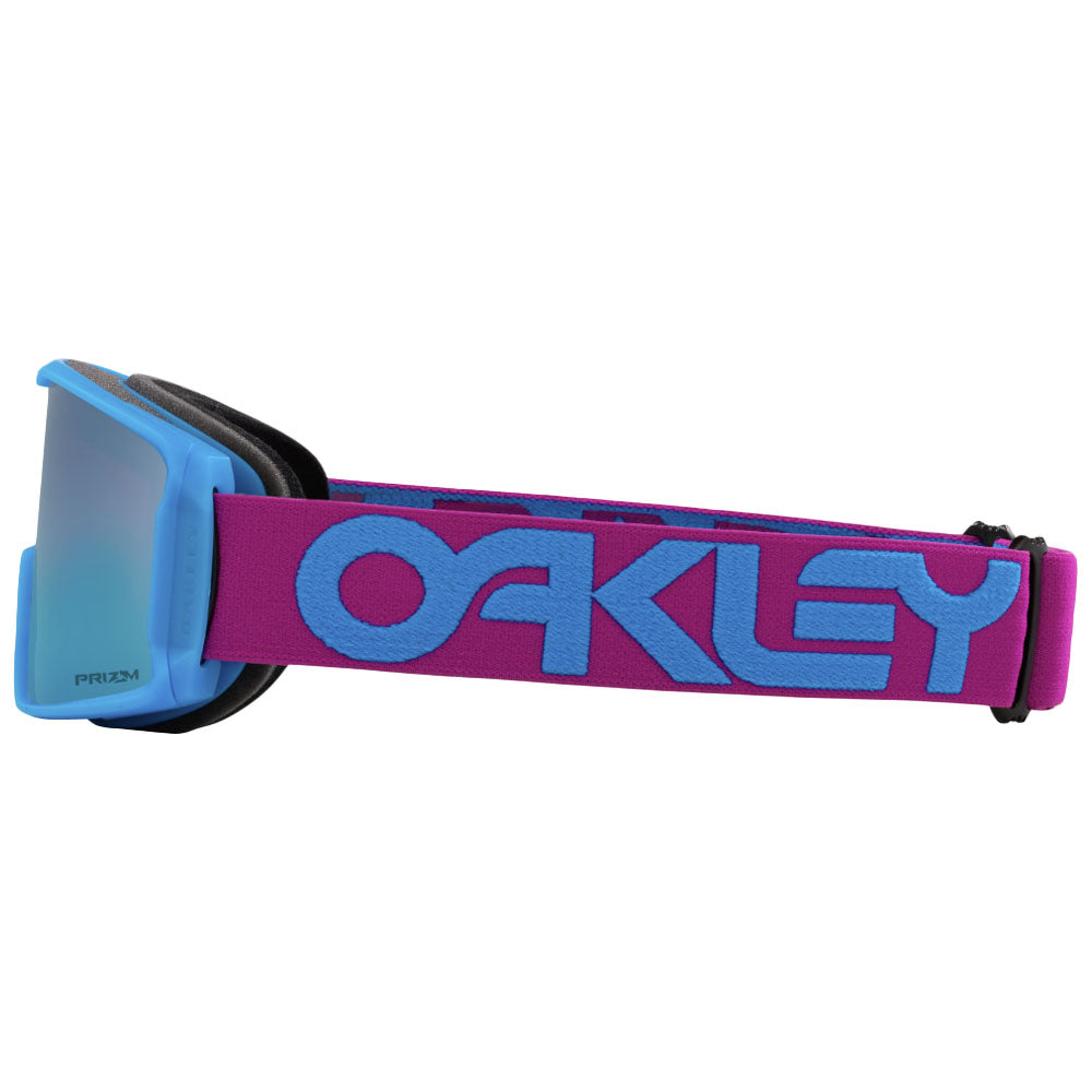 Oakley OO7093-85 Line Miner Snow Goggles Prizm Snow Sapphire Iridium Lens B1b Purple Strap