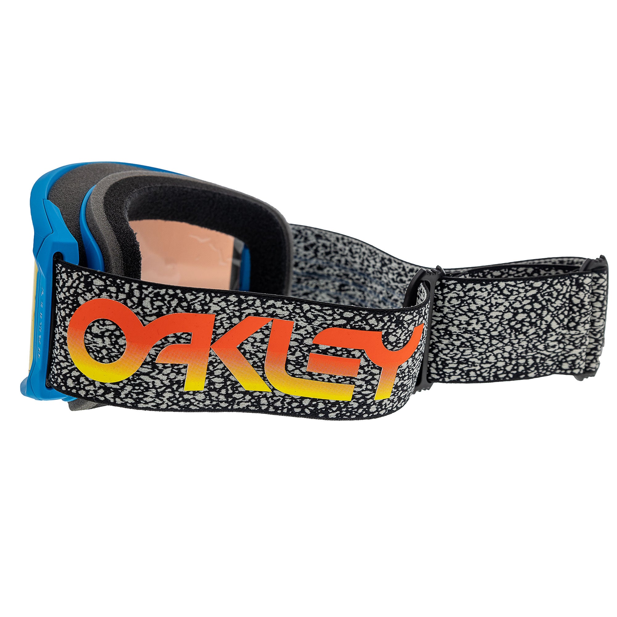 Oakley  Line Miner Snow Goggles Prizm Torch Iridium Lenses Blue Crackle Strap