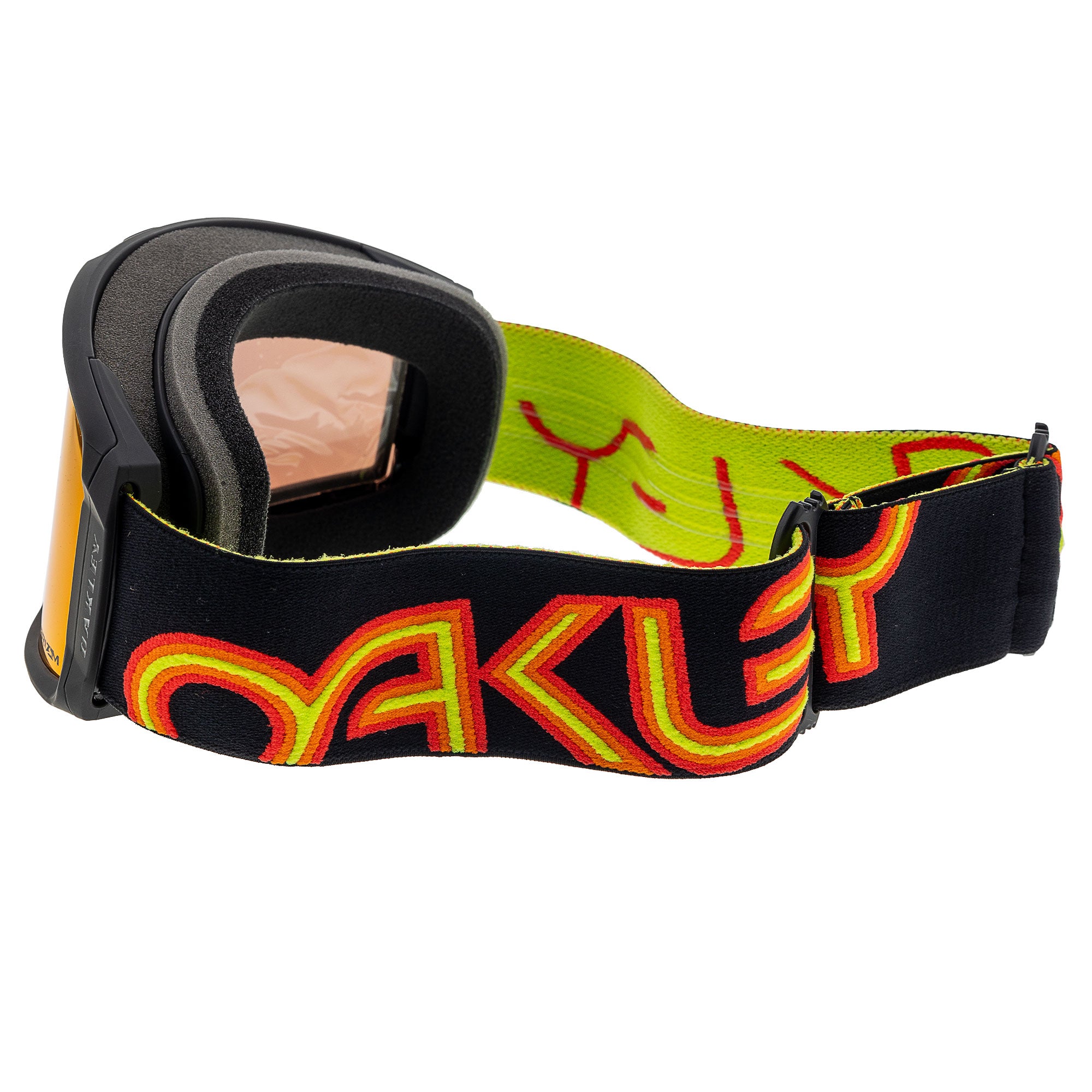 Oakley  Line Miner Snow Goggles Prizm Torch Lenses Black Fire Strap