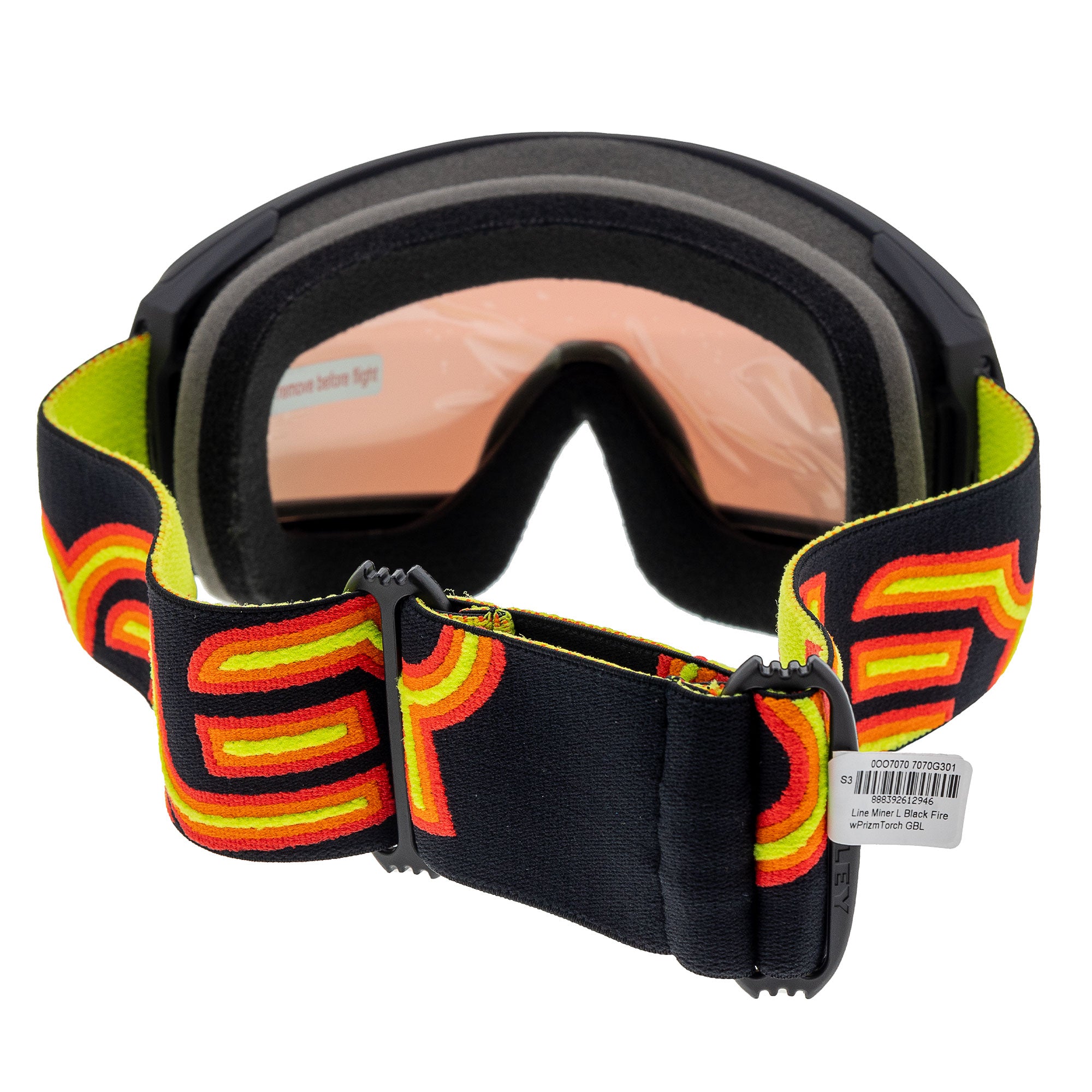 Oakley  Line Miner Snow Goggles Prizm Torch Lenses Black Fire Strap