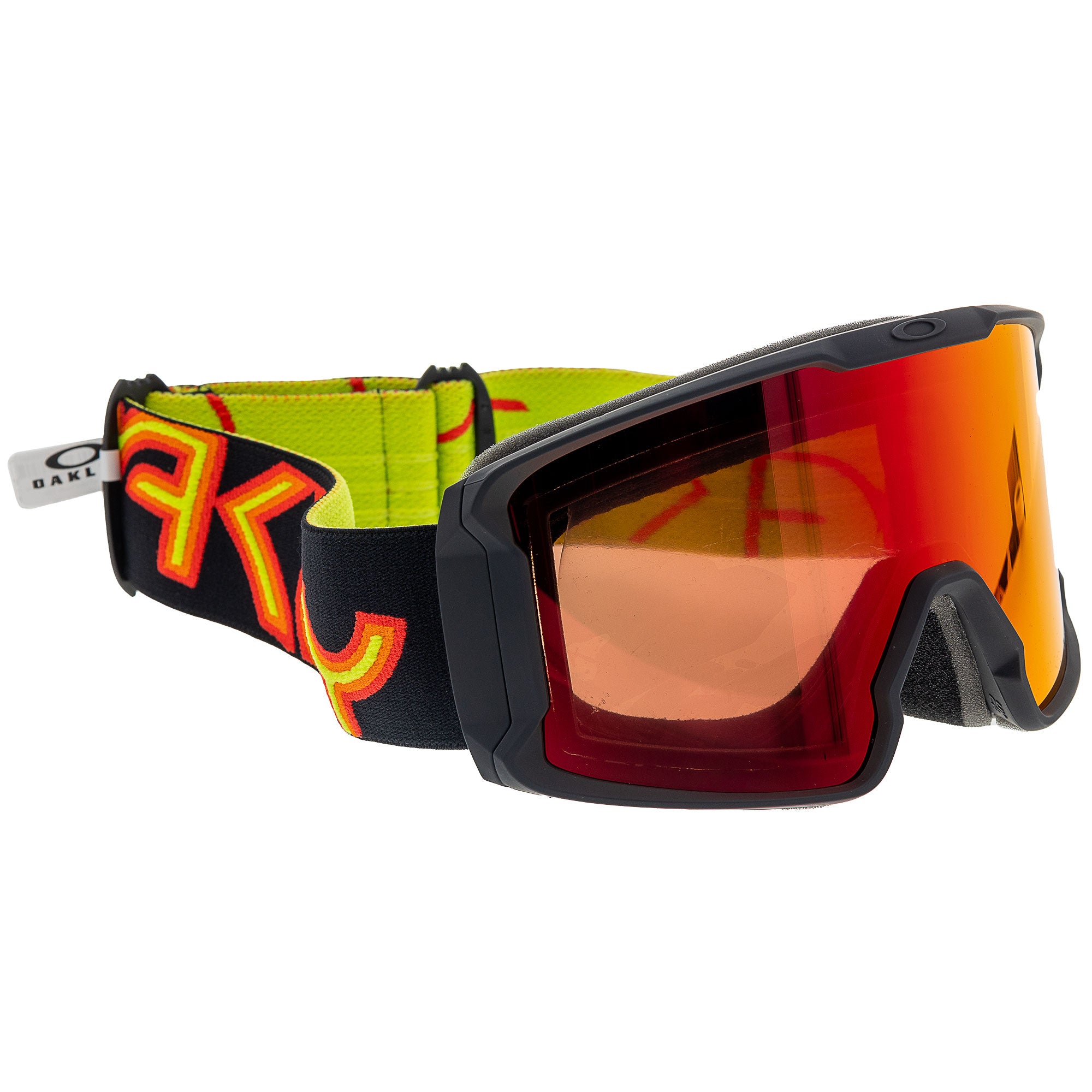 Oakley  Line Miner Snow Goggles Prizm Torch Lenses Black Fire Strap