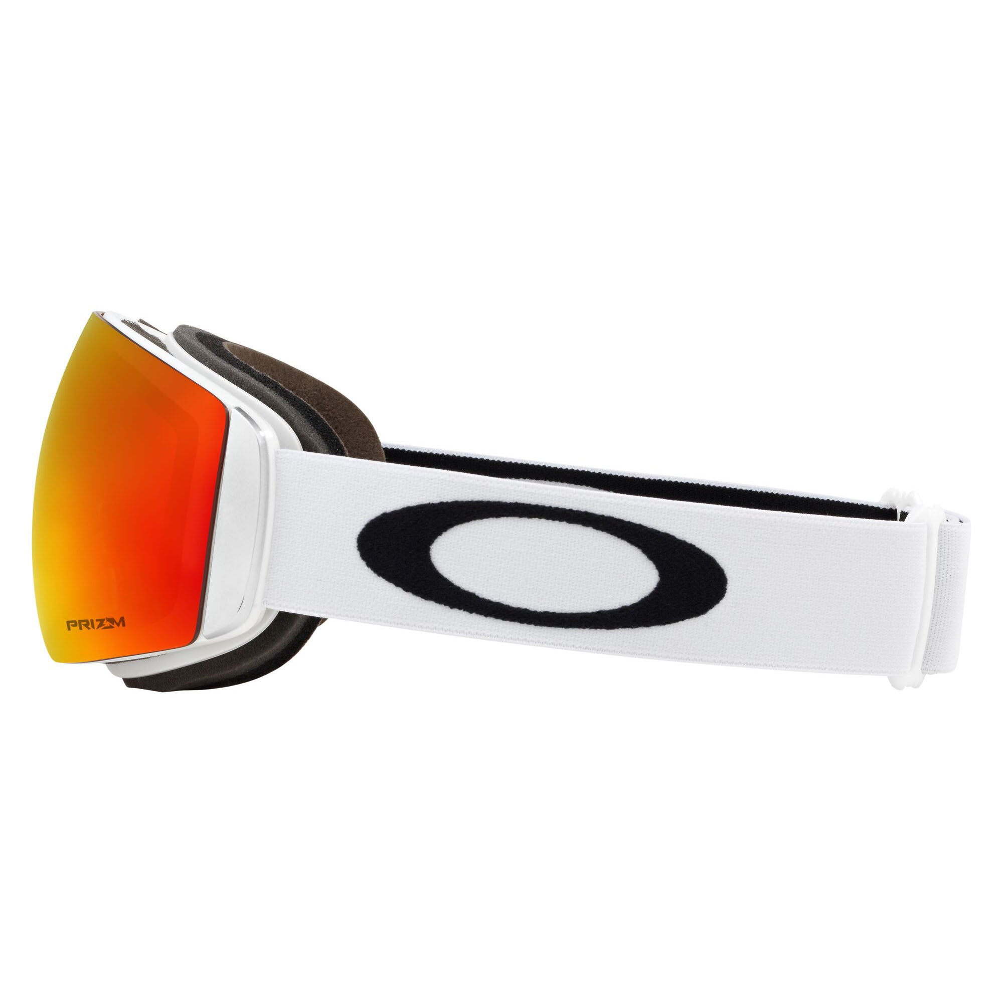 Oakley OO7064-24 Flight Deck Snow Goggles Matte White Strap w Prizm Snow Torch Iridium