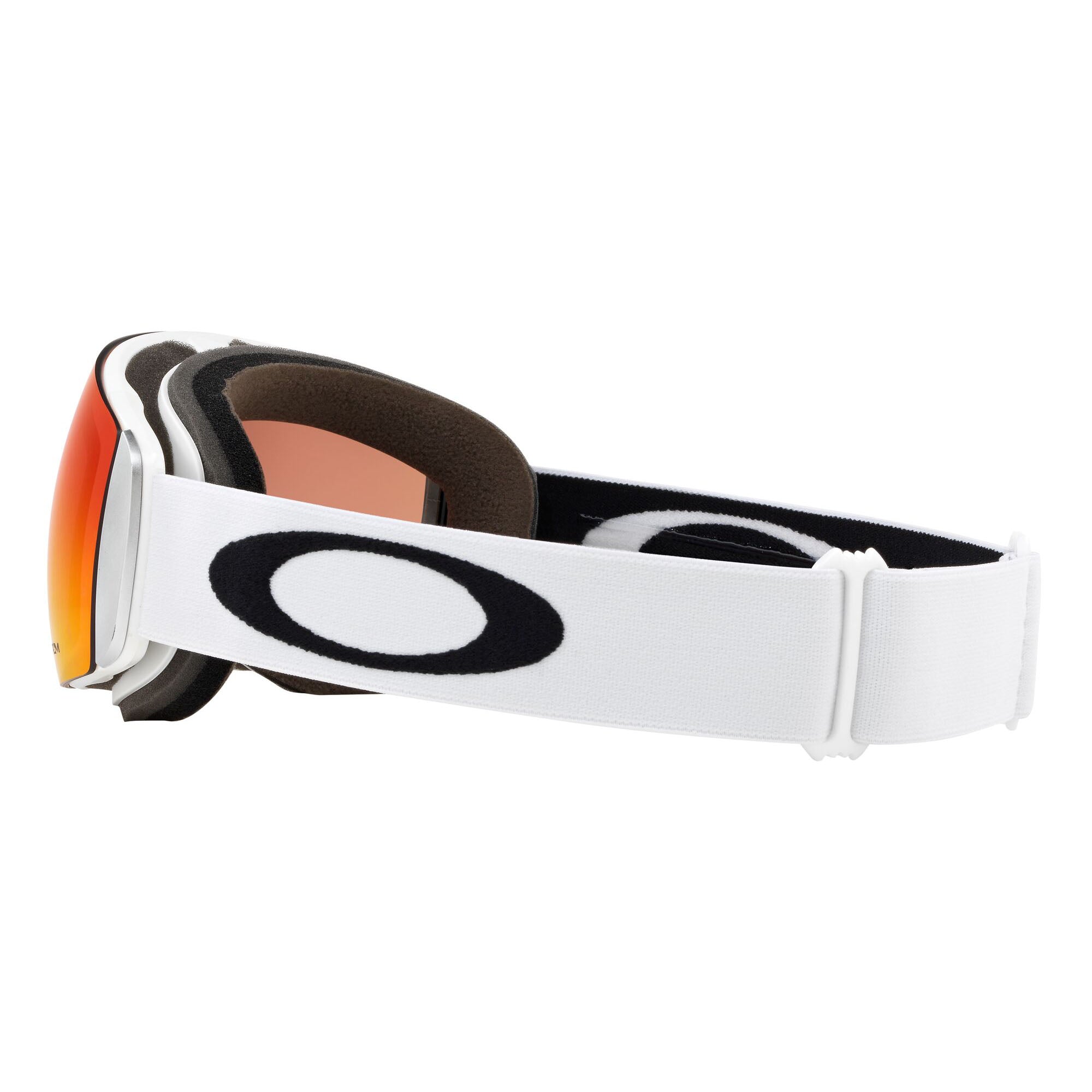 Oakley OO7064-24 Flight Deck Snow Goggles Matte White Strap w Prizm Snow Torch Iridium