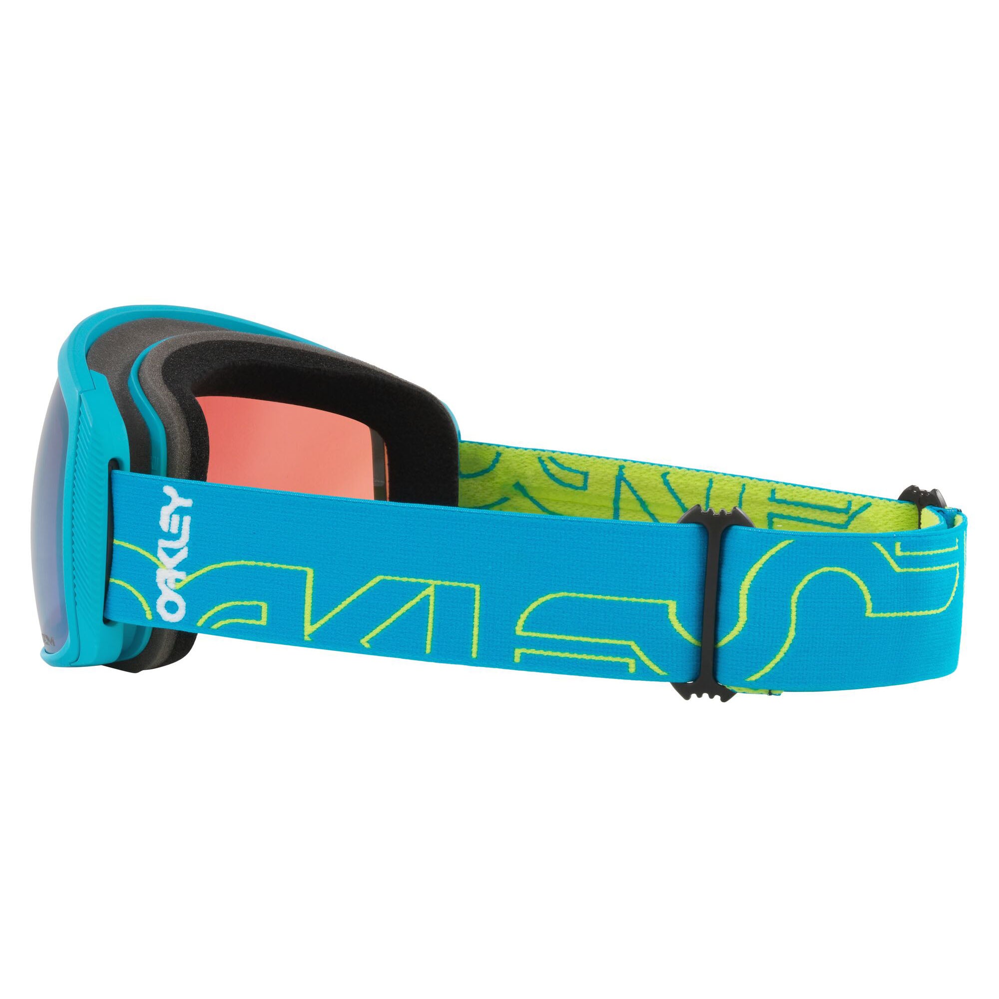 Oakley OO7105-50 Flight Tracker Snow Goggles Sky Blue I Am B1b Strap w Prizm Snow Sapphire